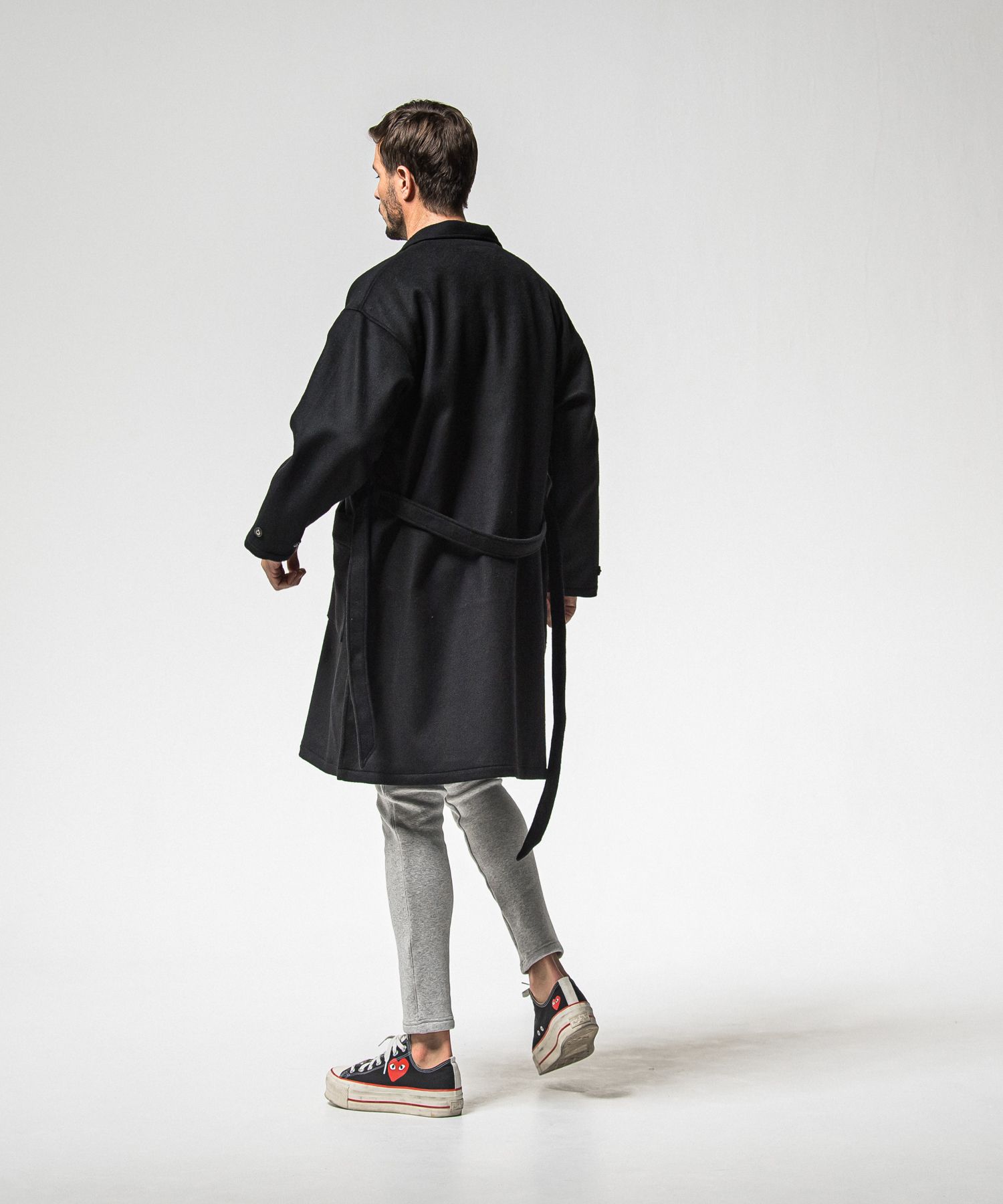 VELOURS FLEECE TYLER PANTS / RC38-ST-026H / 裏起毛スウェットラインパンツ / グレー (11月中旬入荷予定)