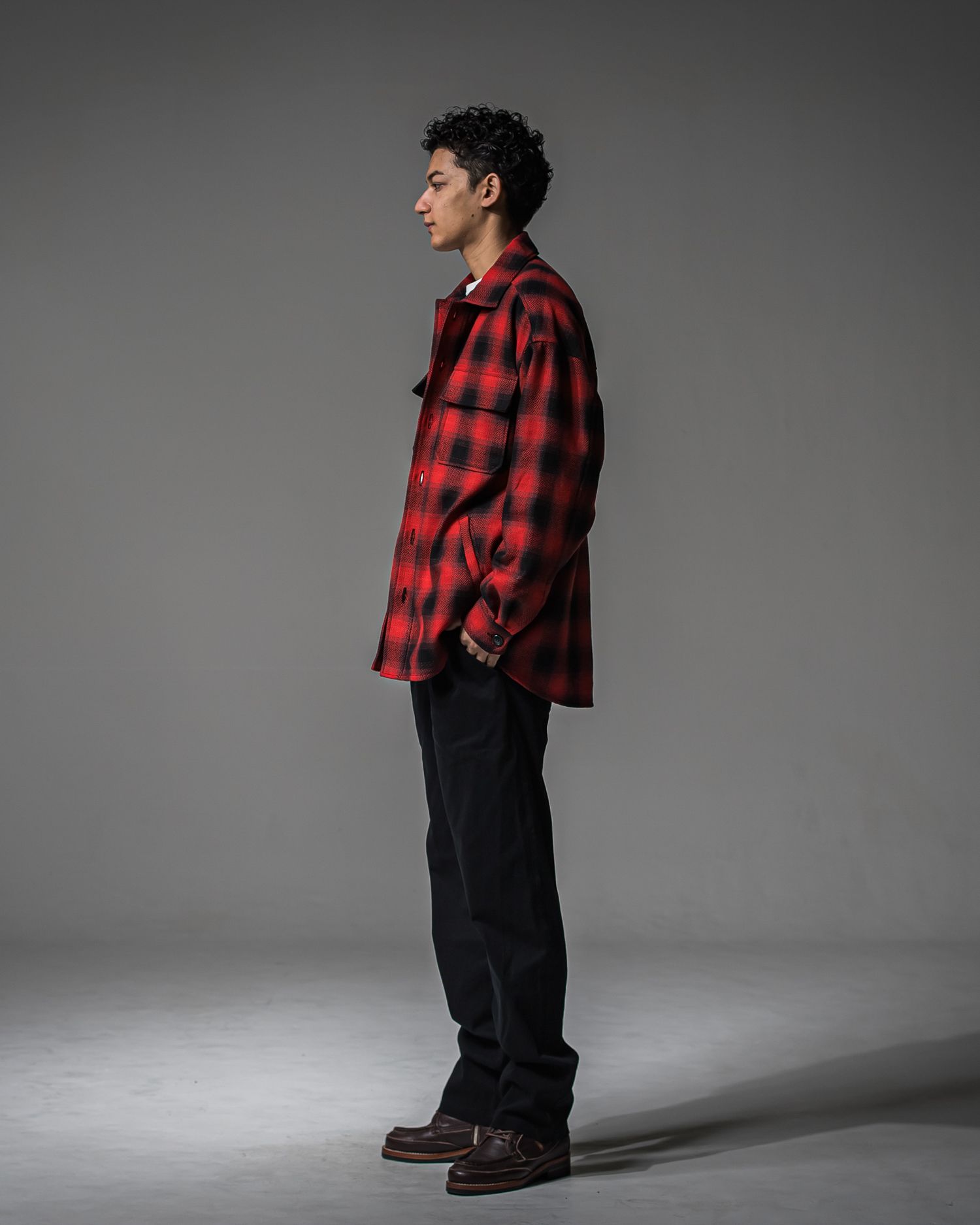 DENIM JERSEY WIDE PT / RC37-ST-016WTD / ライトオンスデニムジャージ ワイドパンツ / ブラック