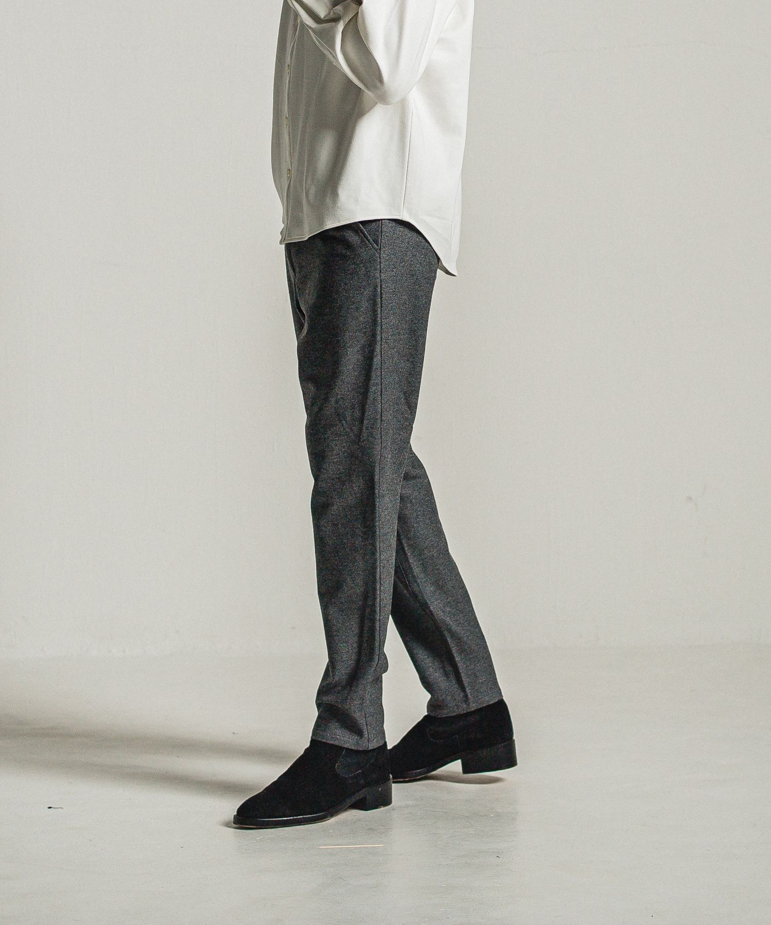 PAT WIDE EASY PANTS / RC34-ST-036 / ワイドテーパードパンツ / グレー