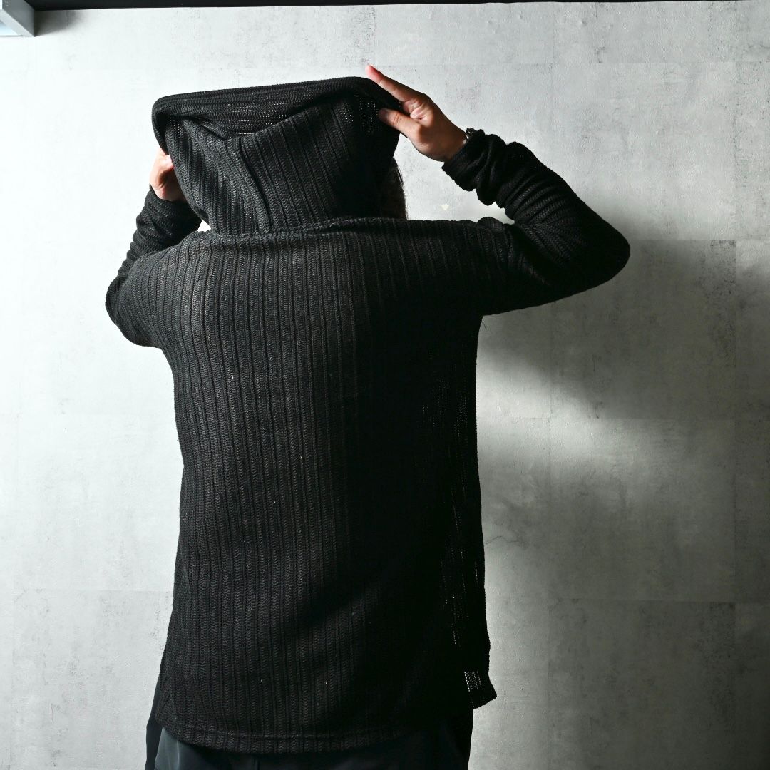 RUSSEL MEXICAN HOODIE / DP1-C-003 / ラッセル織りメキシカンパーカー / ブラック (3月上旬入荷予定)