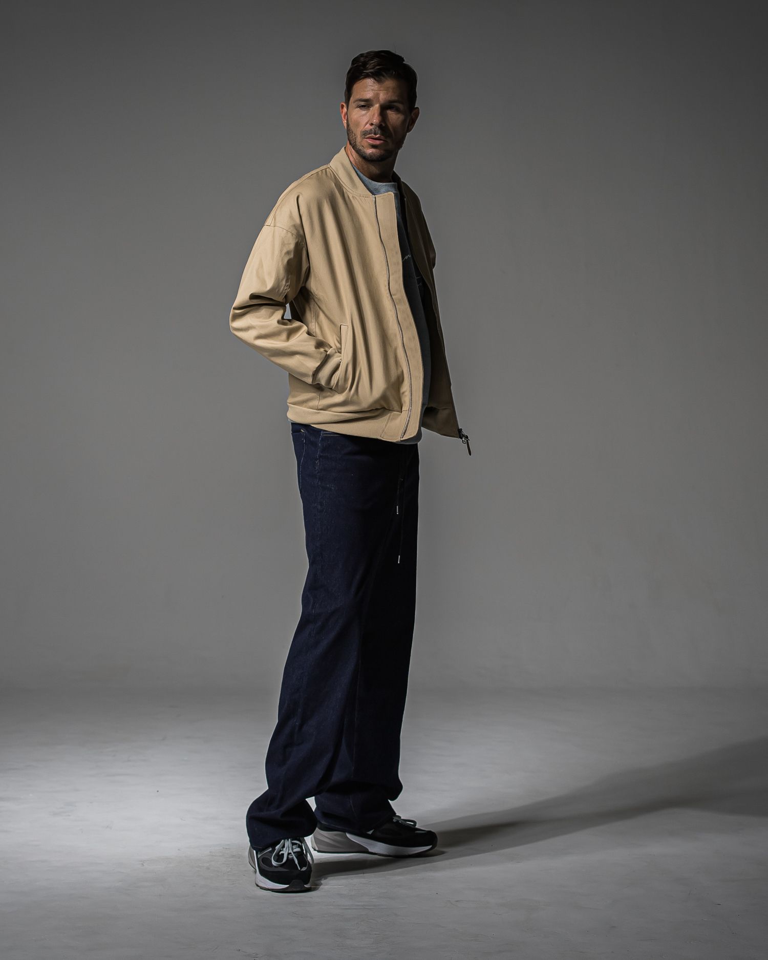 KING DENIM JERSEY / BASIC-ST-005 / デニムジャージ バギーワイドパンツ / インディゴワンウォッシュ