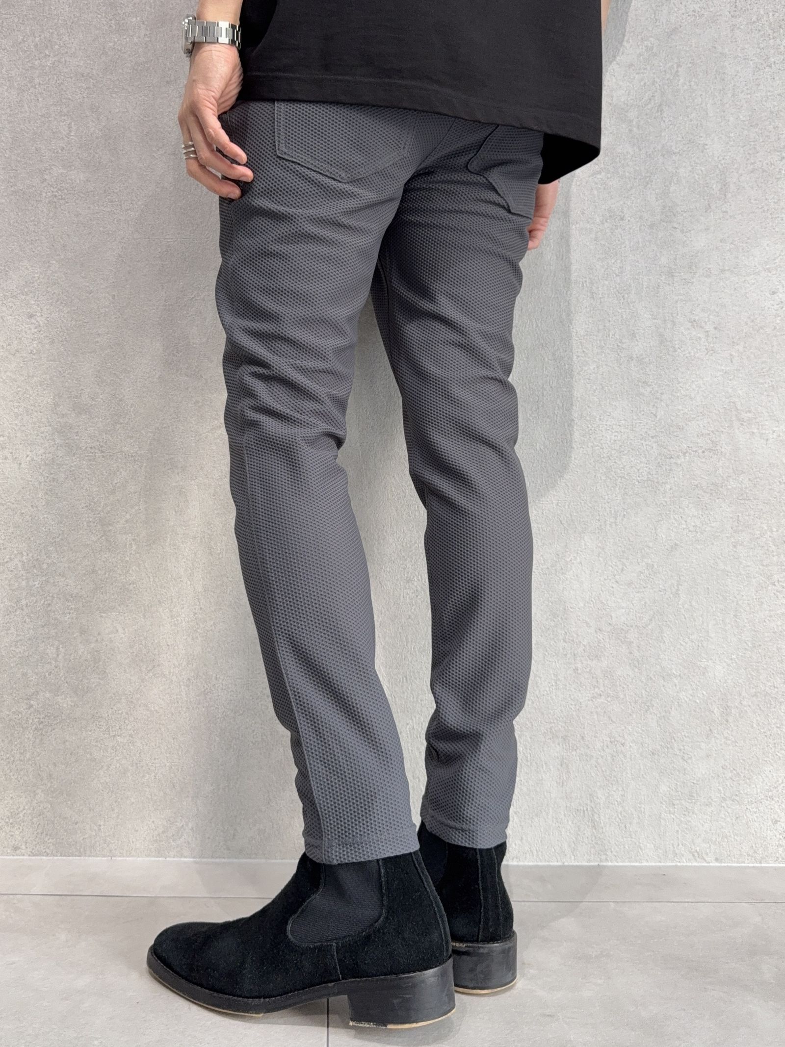 CHRIS EASY TUCK PANTS / RC40-ST-016T / イージータックパンツ / メッシュチャコール
