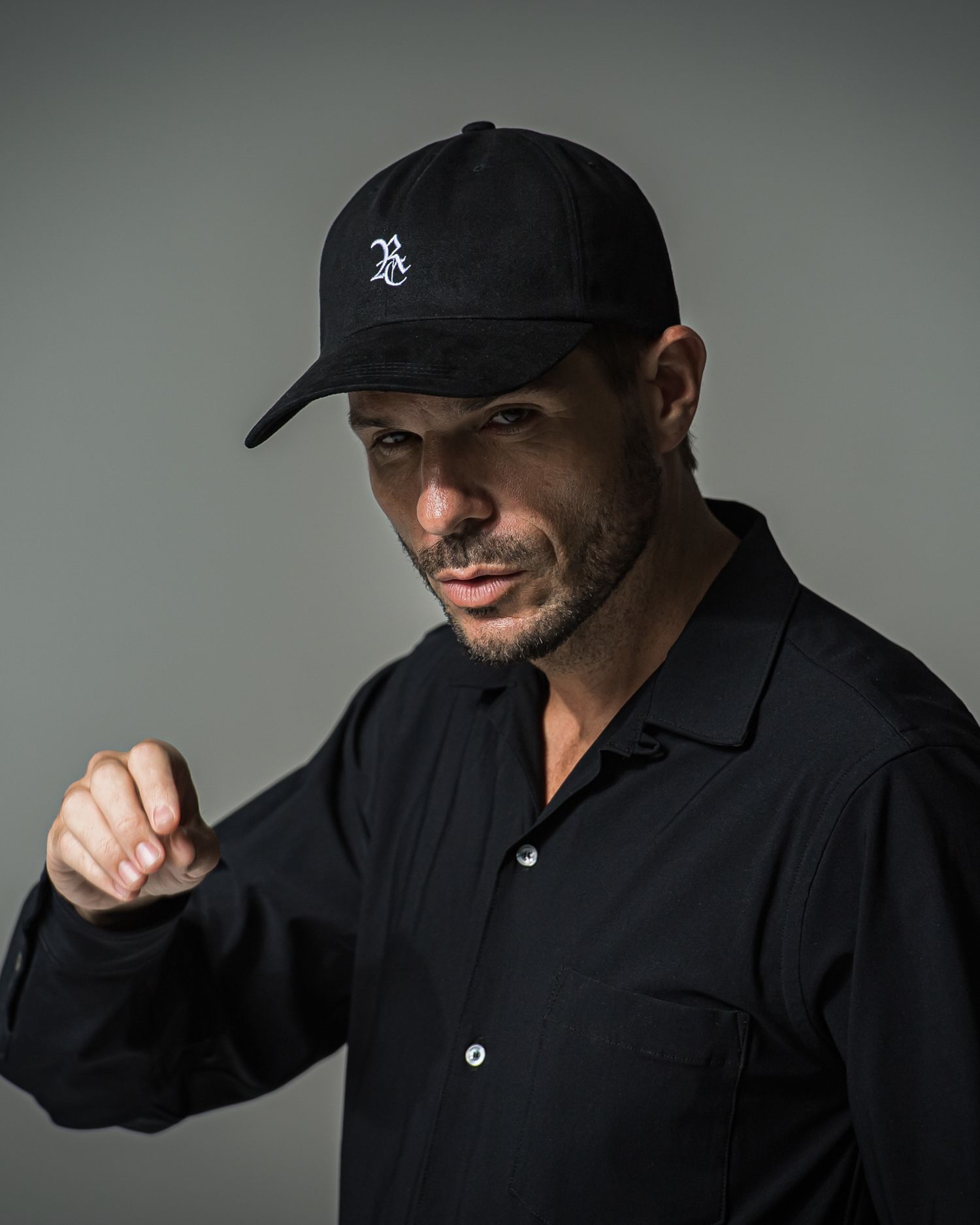 SUEDE LOW CAP / RC37-CAP-002 / スエードエコレザーローキャップ / ブラック (9月上旬入荷予定)