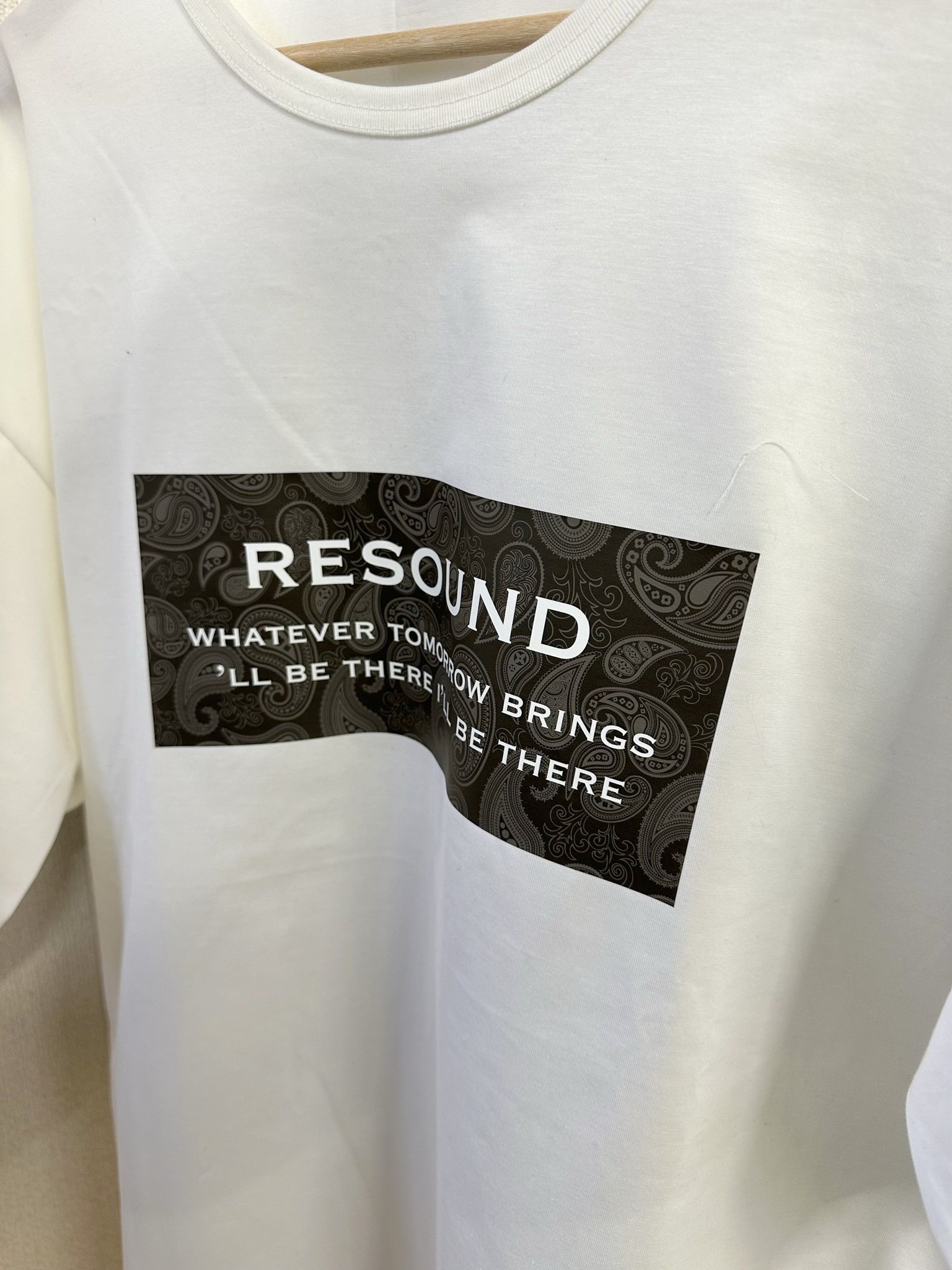 BANDANA BOX ROGO OVER TEE / RC28-T-003 / ボックスロゴビッグTシャツ / ホワイト