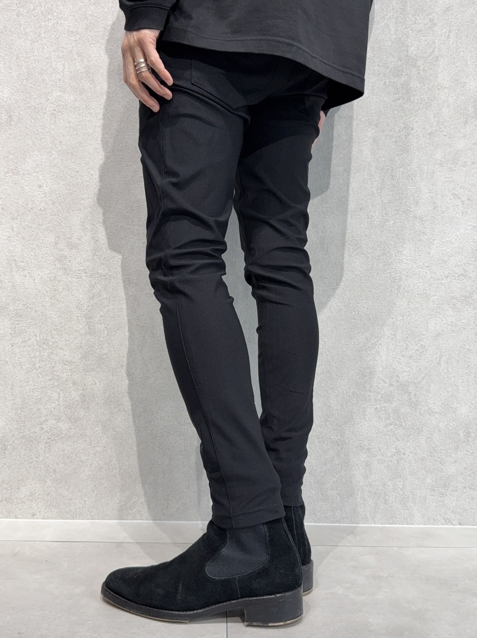 CHRIS EASY TUCK  PANTS / RC36-ST-016T / ナイロンイージータックパンツ / ブラック
