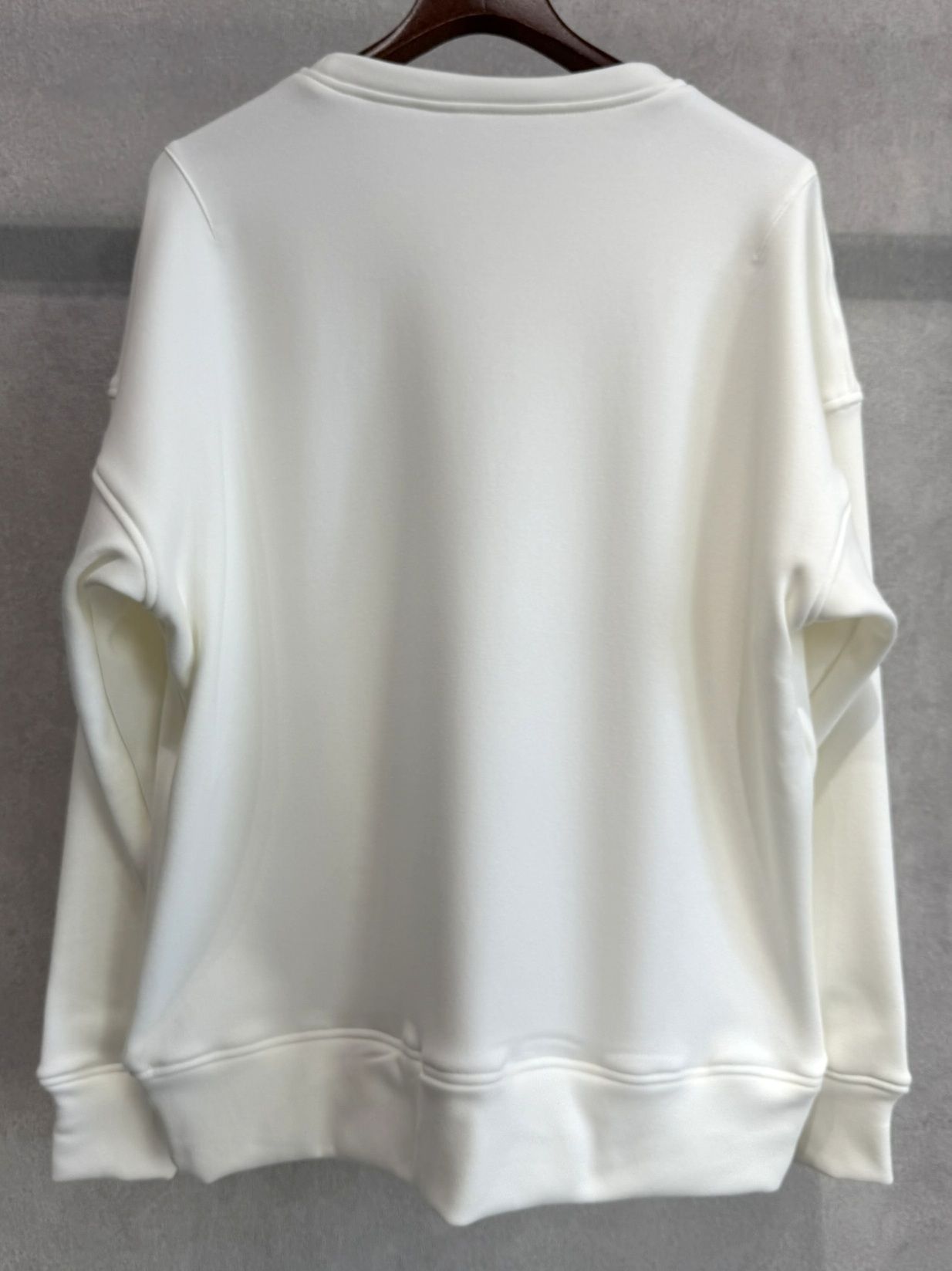 RC CHENILLE VELOURS FLEECE DROP TRAINER / RC38-C-004 / 裏起毛刺繍ワッペントレーナー / ホワイト