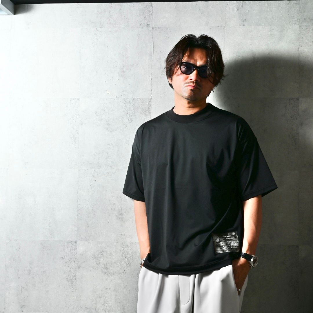 WILL OVER NYLON T / DP1-T-002 / ウィルプリントナイロンビッグTシャツ / ブラック (4月上旬入荷予定)