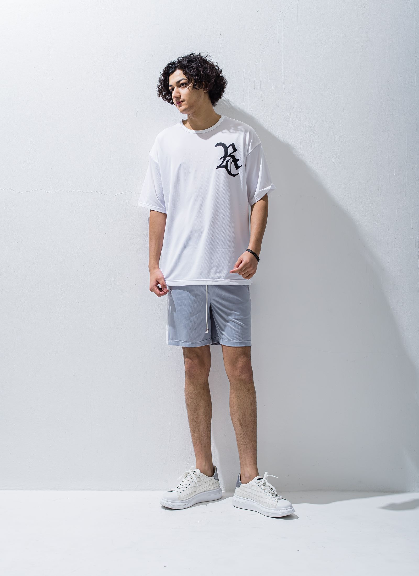 RC ROGO MESH LOOSE TEE / RC28-T-004 / メッシュビッグTシャツ / ホワイト※