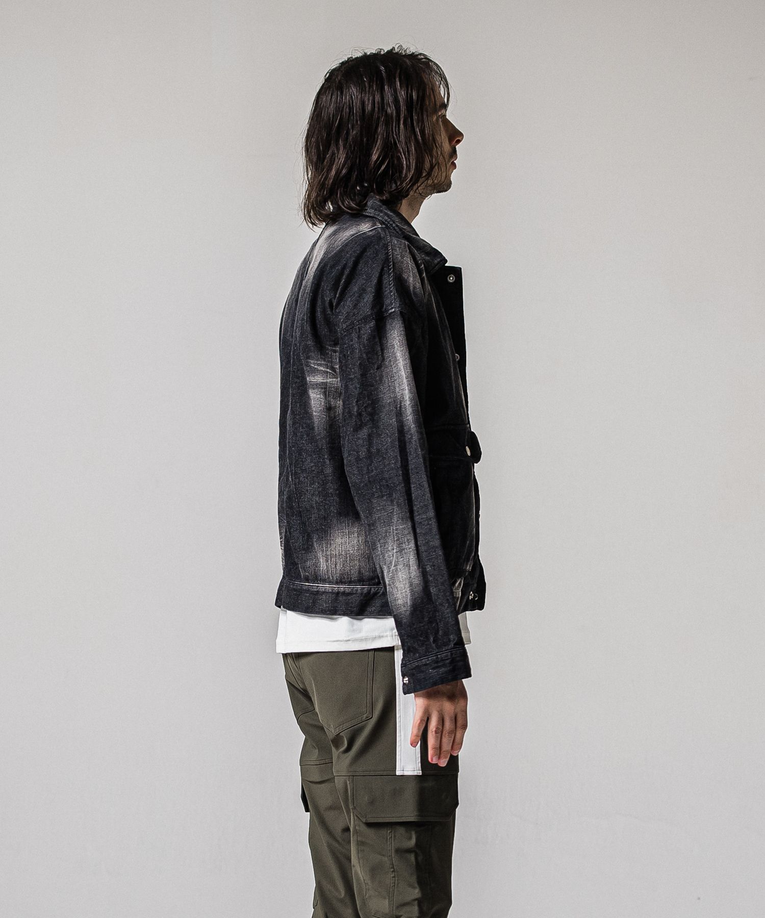 LDENIM AG FLIGHT JACKET / RC39-JK-003 / デニムフライトジャケット / ブラックユーズド (3月中旬入荷予定)