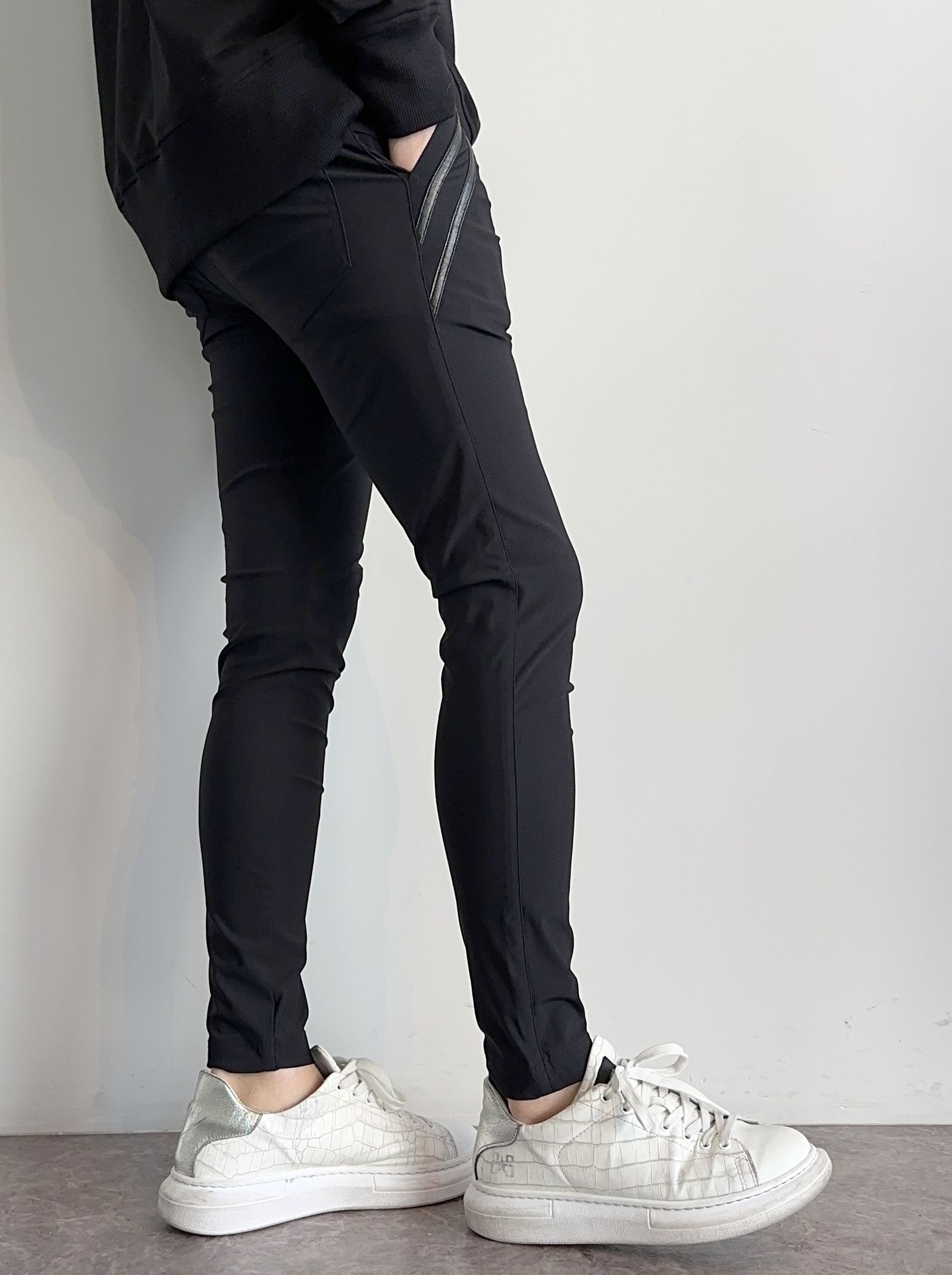 RESOUND CLOTHING - EDGE NYLON PT / BASIC-ST-014 / エッジナイロンラインパンツ / グレー  (4月下旬入荷予定) | LUKE