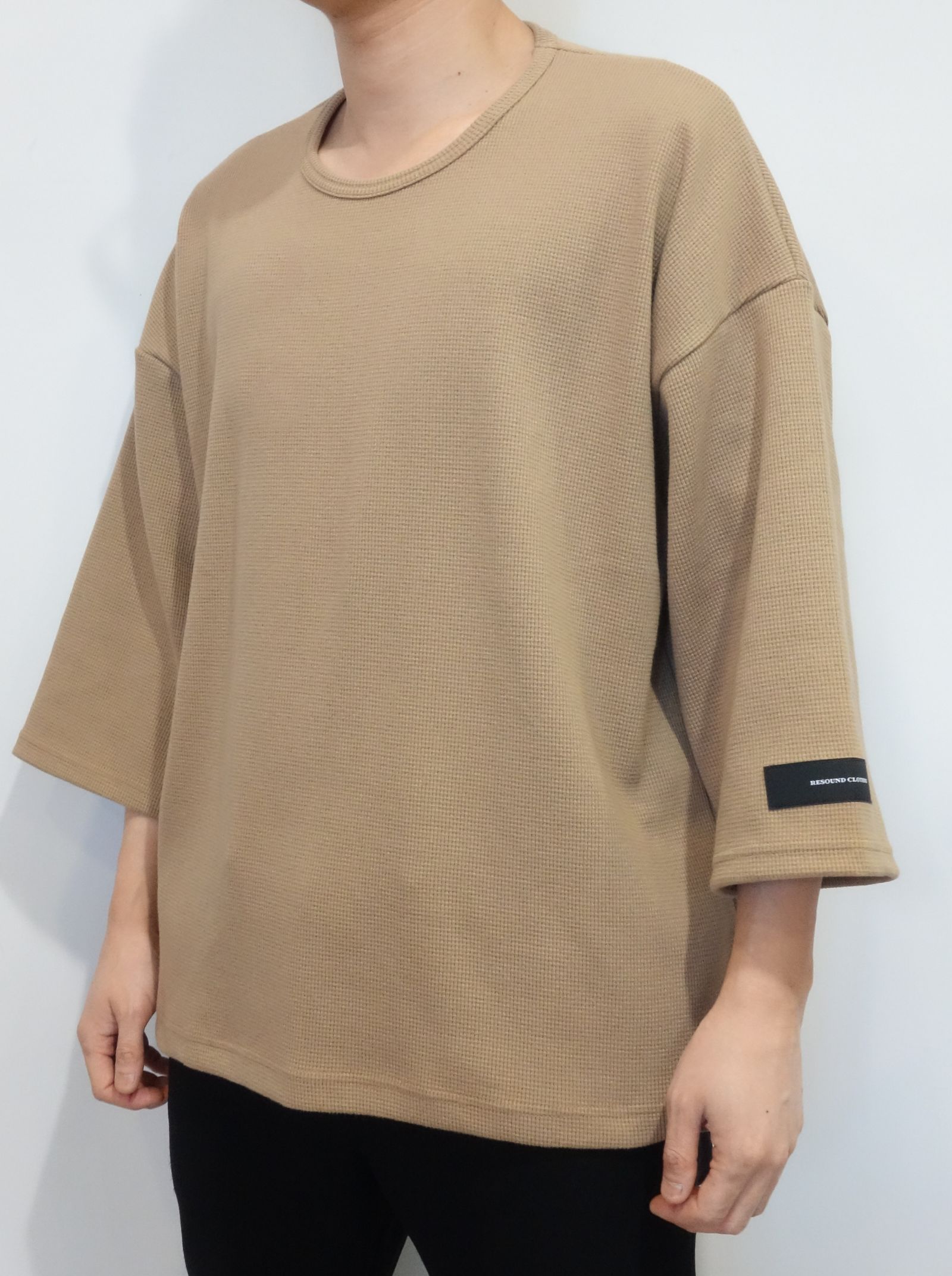 RESOUND CLOTHING - THREE-QUARTER SLEEVE WAFFLE T / RC23-C-001 / 七