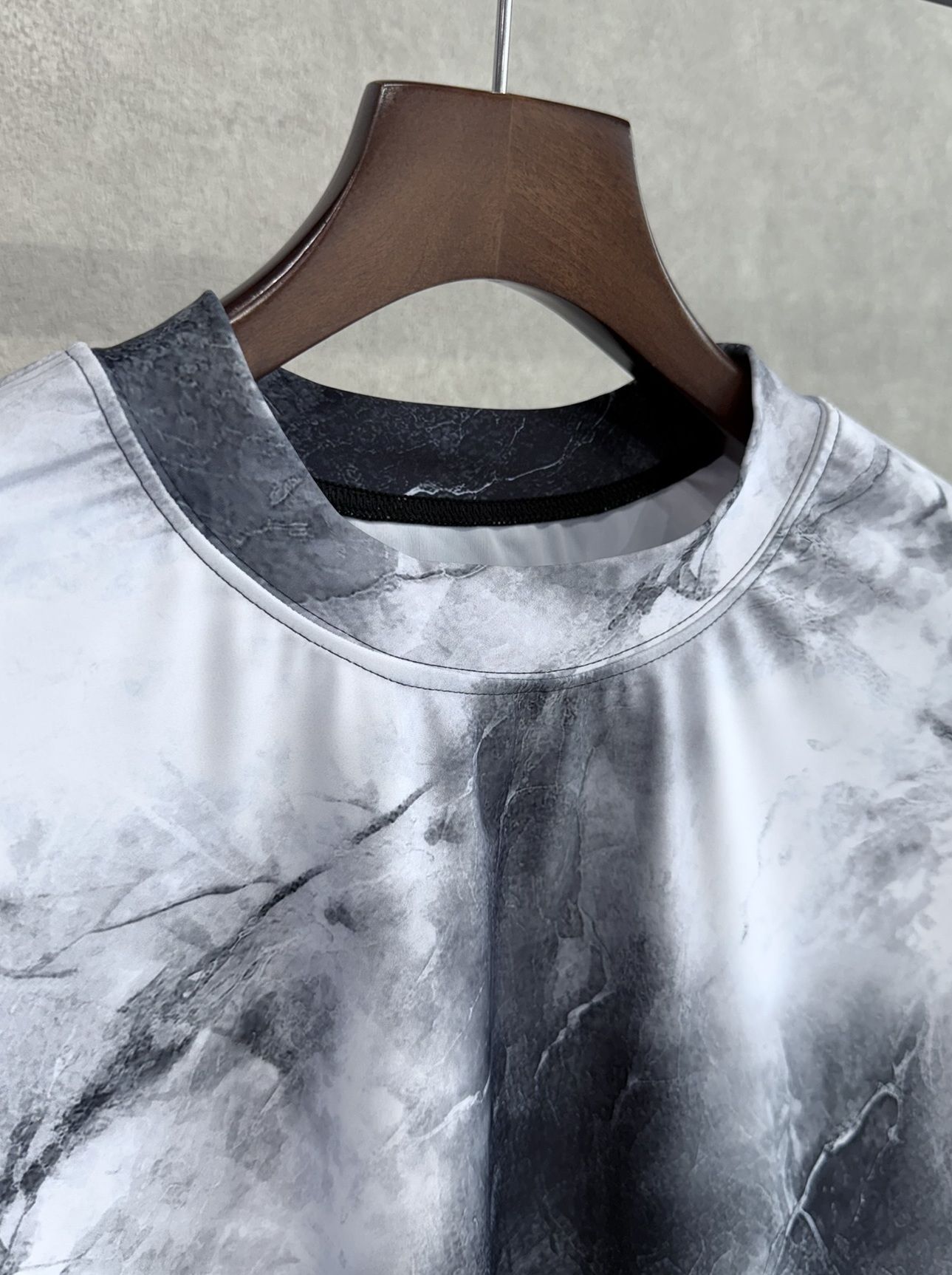 MARBLE RUSH OVER T / RC36-T-012 / マーブル柄ラッシュガードビッグTシャツ / ブラック