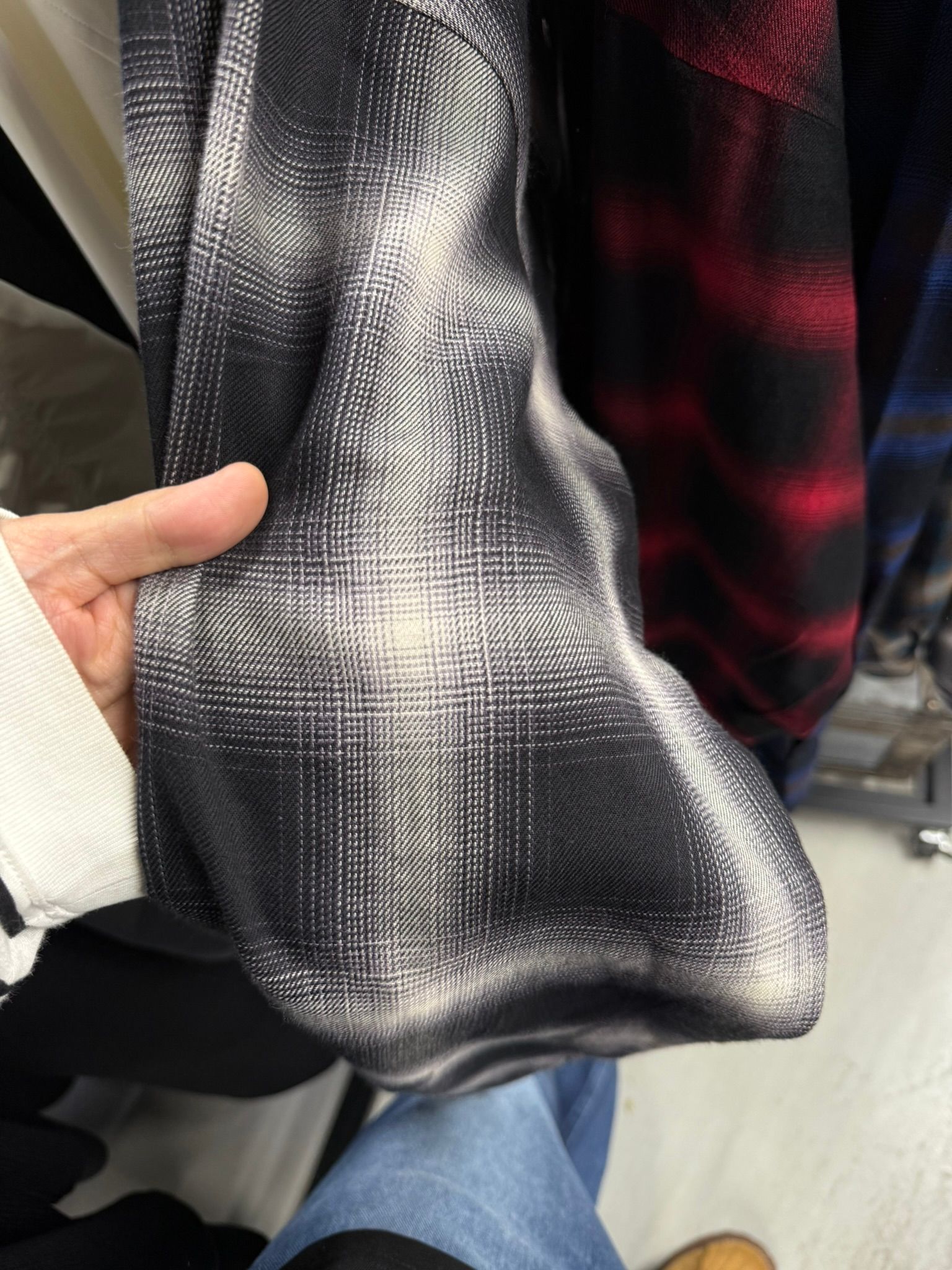 50S CHECK JK / RC39-JK-007C / チェックシャツジャケット / ブラック (2月中旬入荷予定)