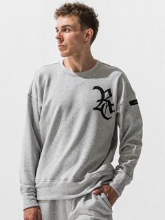 RC VELOURS FLEECE DROP TRAINER / RC42-C-005 / 裏起毛RCロゴトレーナー / グレー (11月上旬入荷予定)