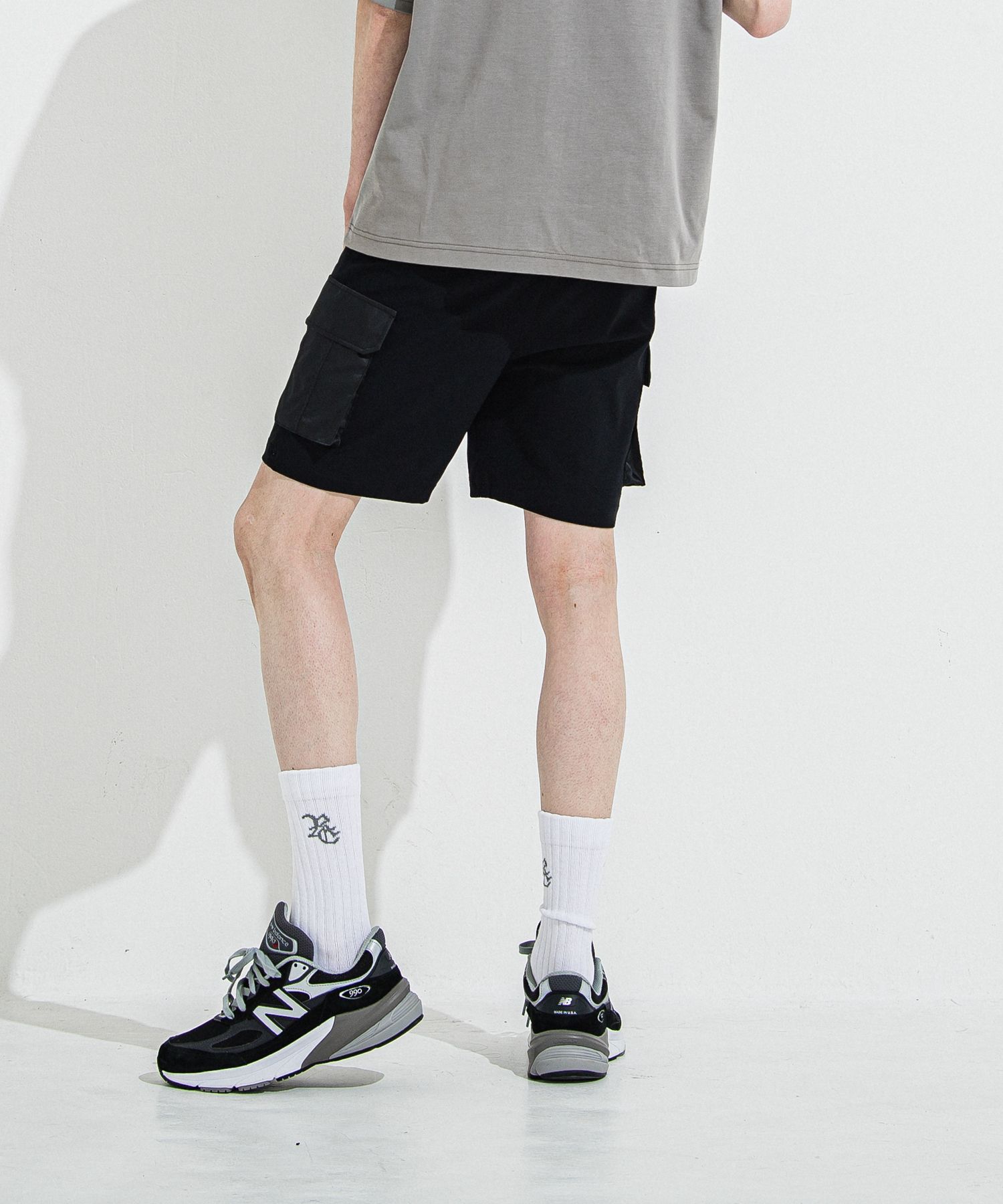 DARRELL CARGO SHORTS / RC36-HP-005 / ナイロンカーゴショーツ / ブラック