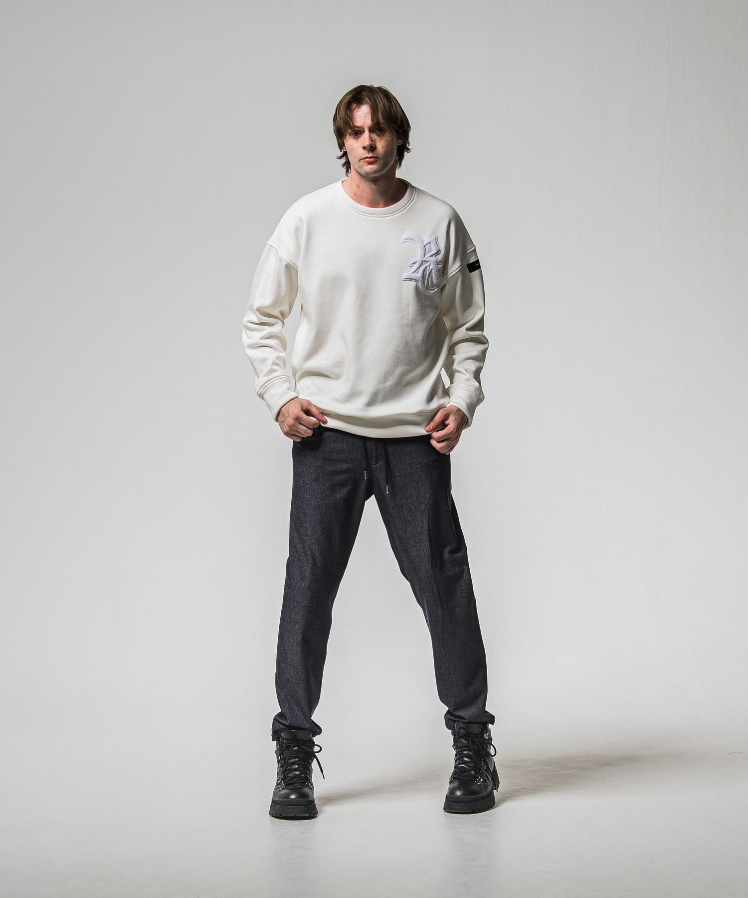 PAT WIDE EASY PANTS / RC38-ST-036BN / ワイドテーパードパンツ / デニム (1月上旬入荷予定)