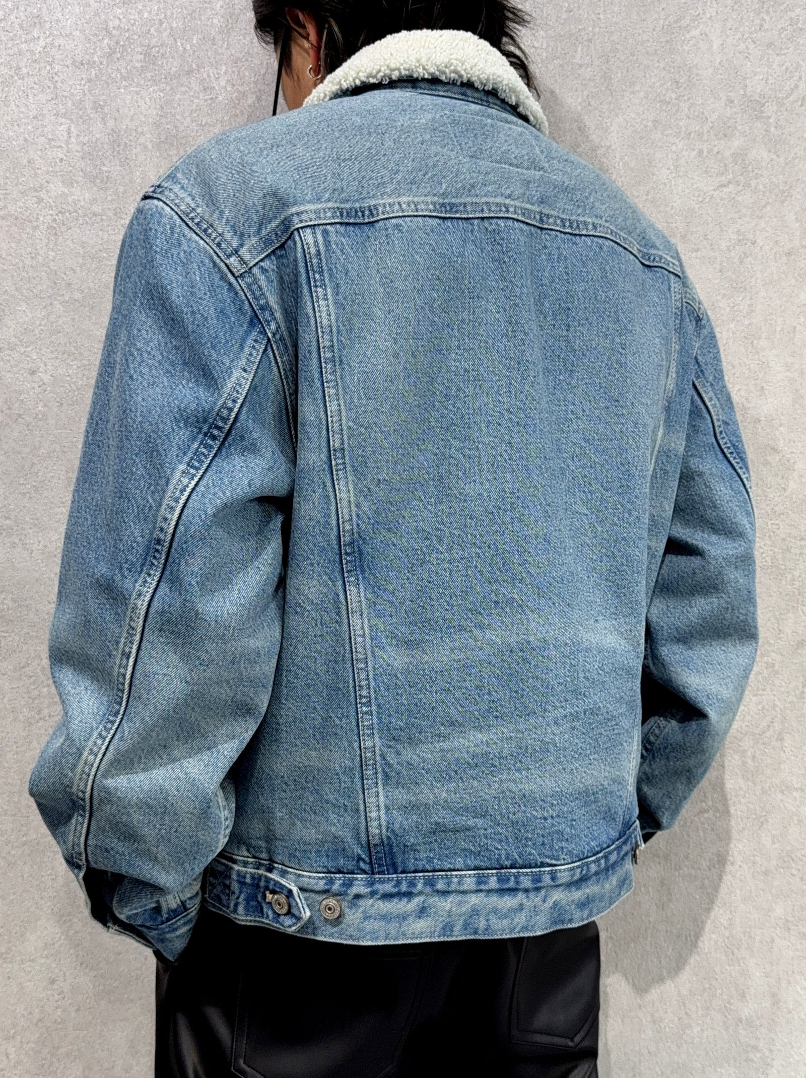 90s シェルパトラッカージャケット / ボアデニムジャケット / 4RD310G / 01J(ライトブルー)