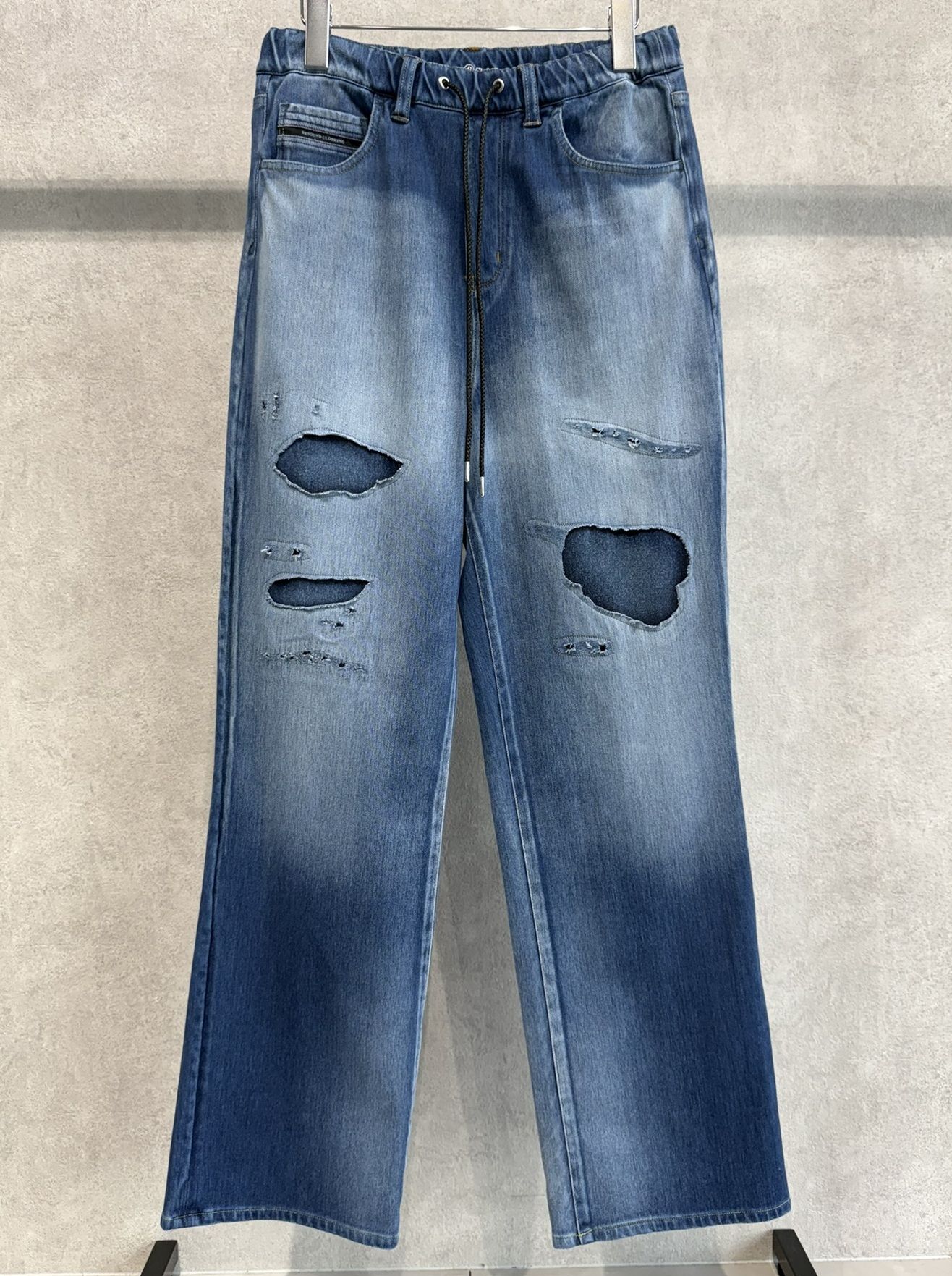 KING DENIM JERSEY / RC38-ST-005 / デニムジャージバギーワイドパンツ / インディゴクラッシュ