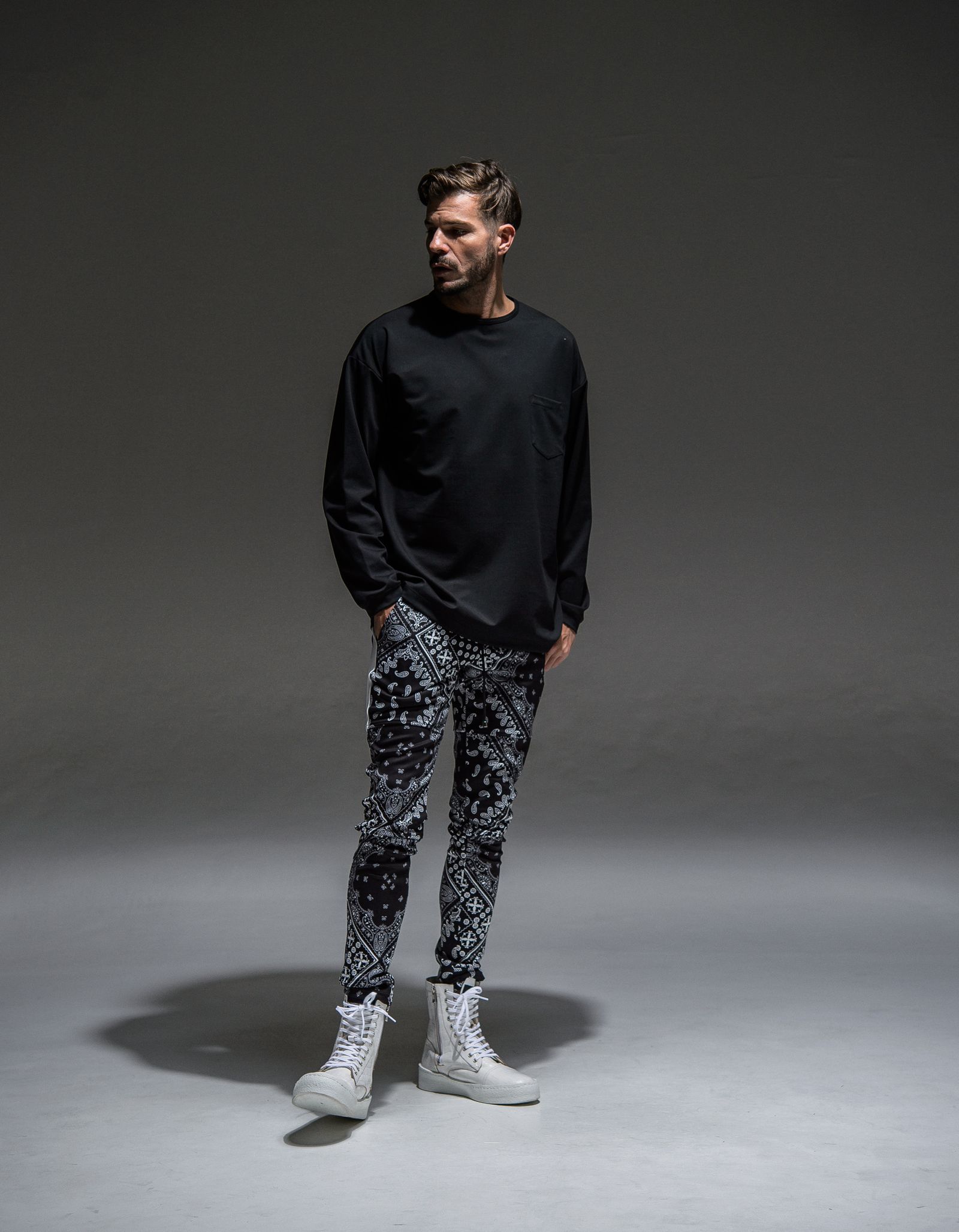 DOUBLE LOOSE POCKET LONG TEE / RC21-T-003 / ロングスリーブTシャツ
