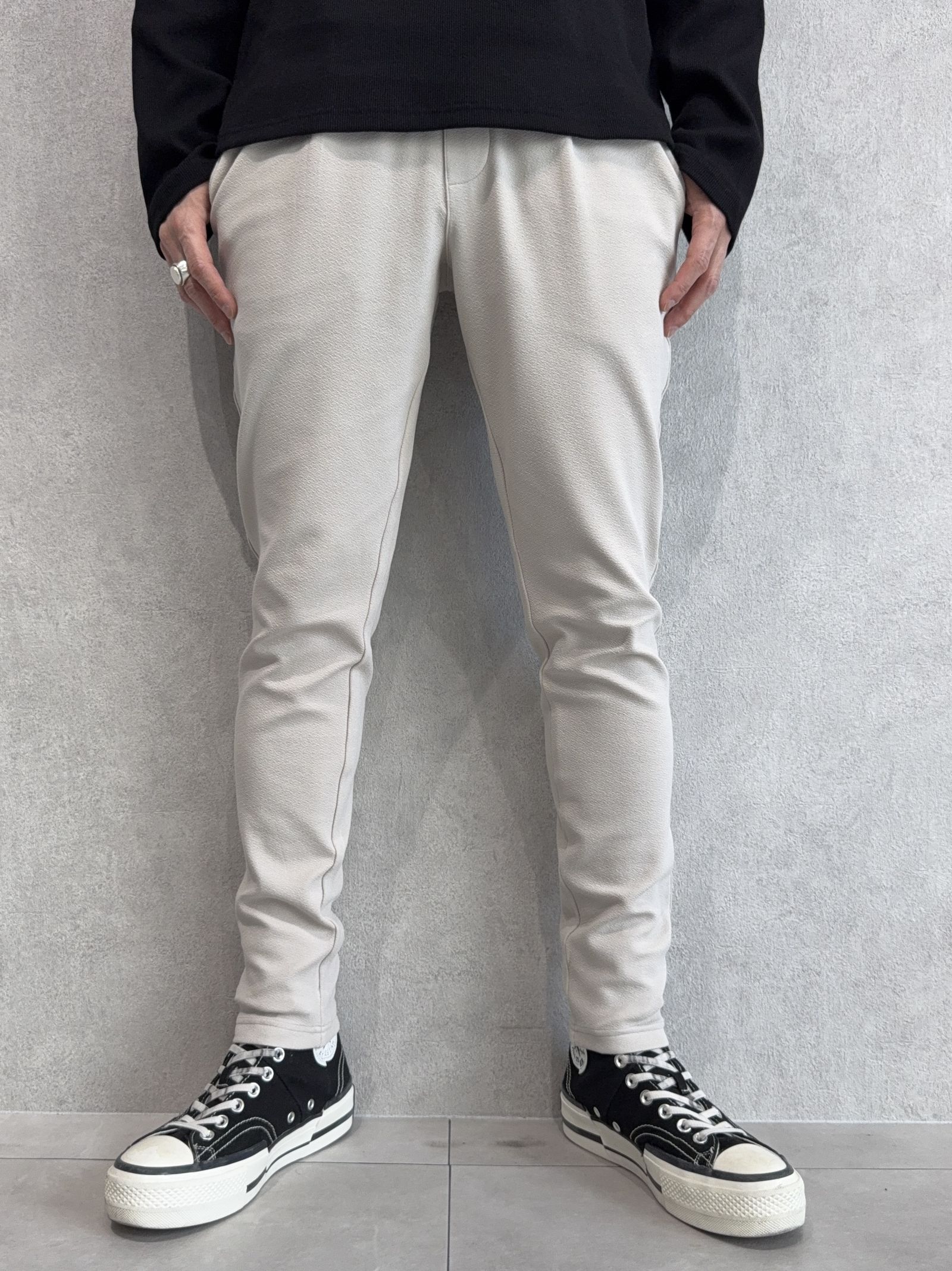 CHRIS EASY BLISTER TUCK PANTS / RC41-ST-016T / イージータックパンツ / ブリスターベージュ