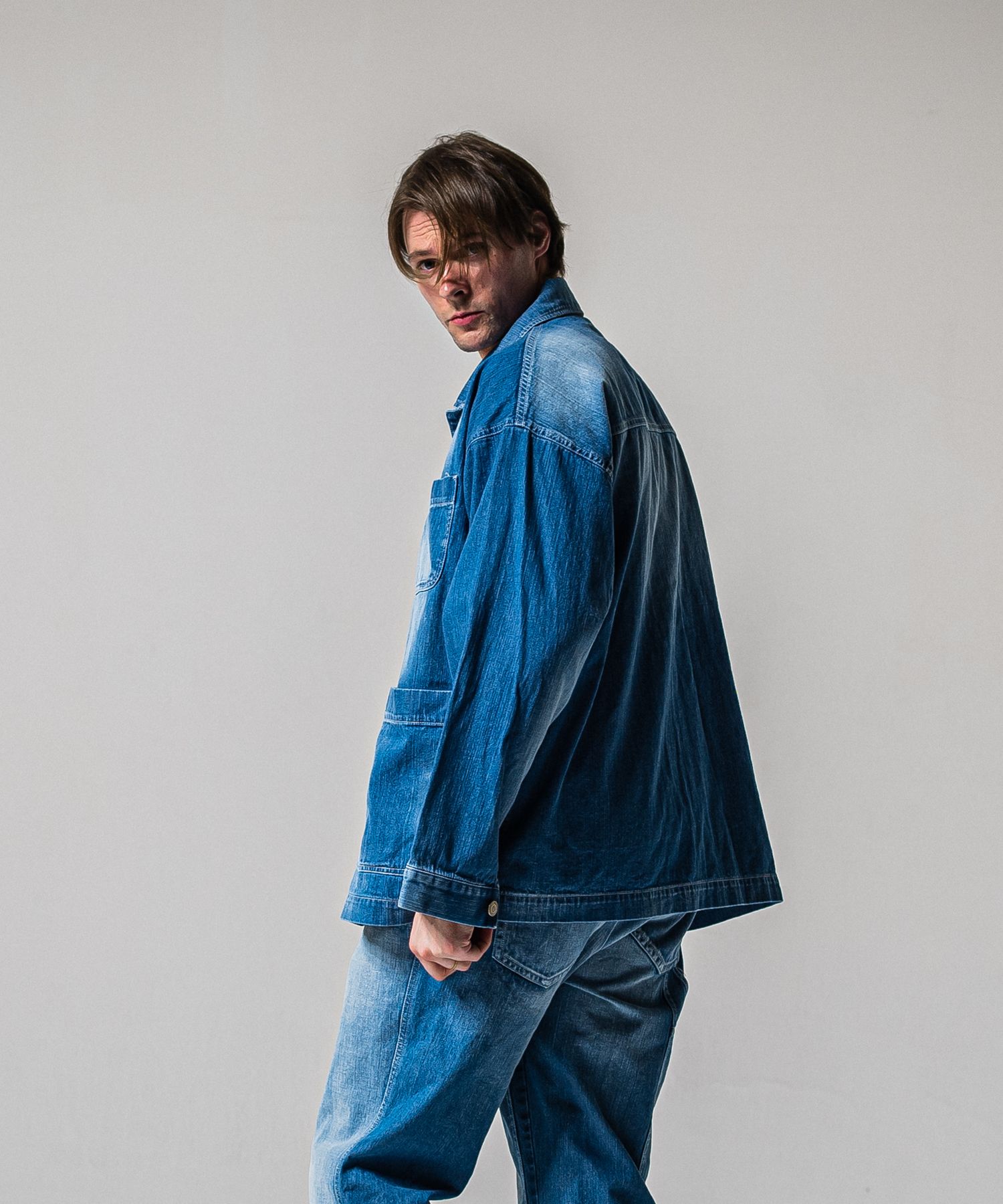 RC CAVER ALL / RC39-JK-004 / デニムカバーオール / ライトインディゴ (2月中旬入荷予定)