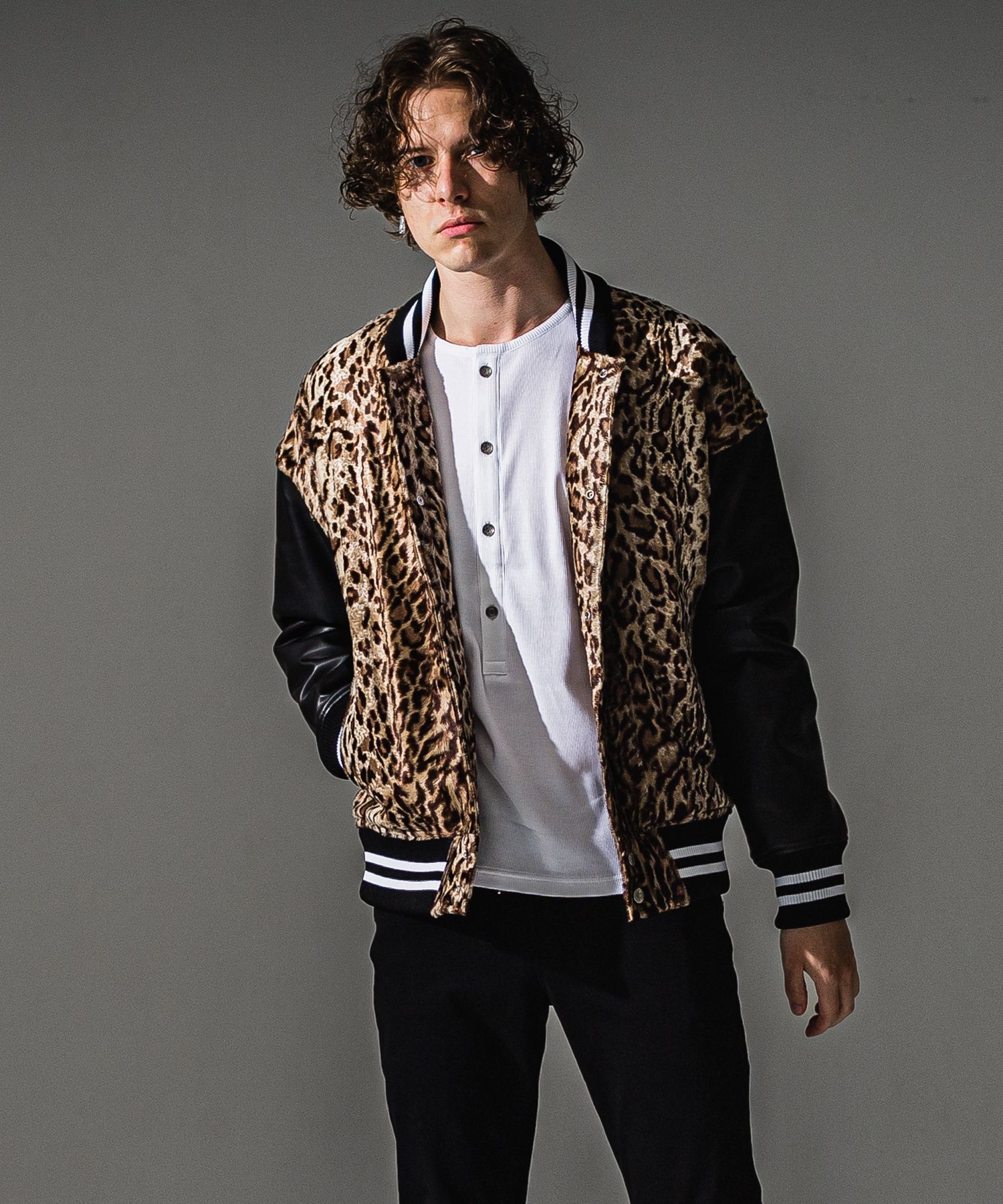 VARSITY JACKET / RC41-JK-008 / スタジャン / レオパード (10月下旬入荷予定)