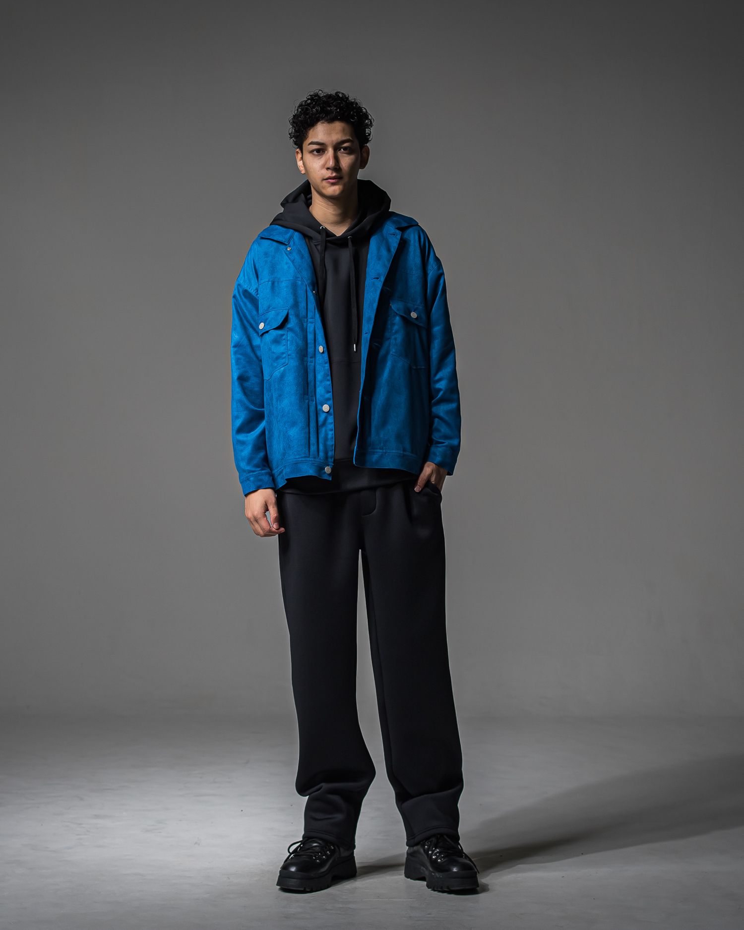 BACK ID LOOSE HOODIE / RC37-C-006 / バックロゴパーカー / ブラック (9月中旬入荷予定)
