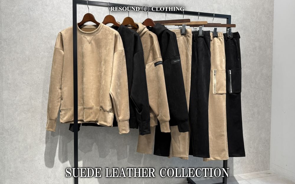 【RESOUND】セットアップも可能なスエードジャージシリーズ
