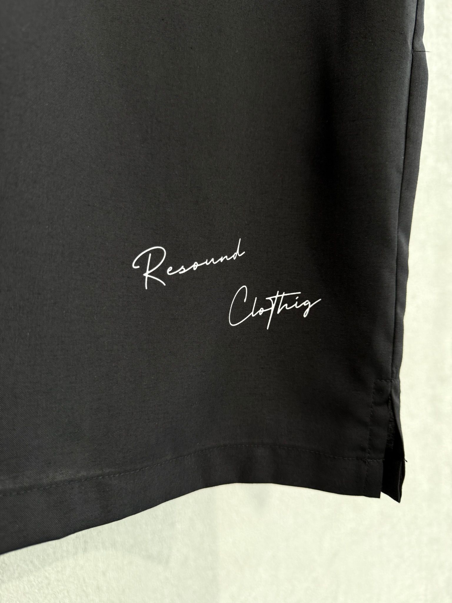 【LUKE別注】 ZACK HALF SHIRTS / RC36-SH-002LUKE / 裾ロゴ半袖シャツ / ブラック