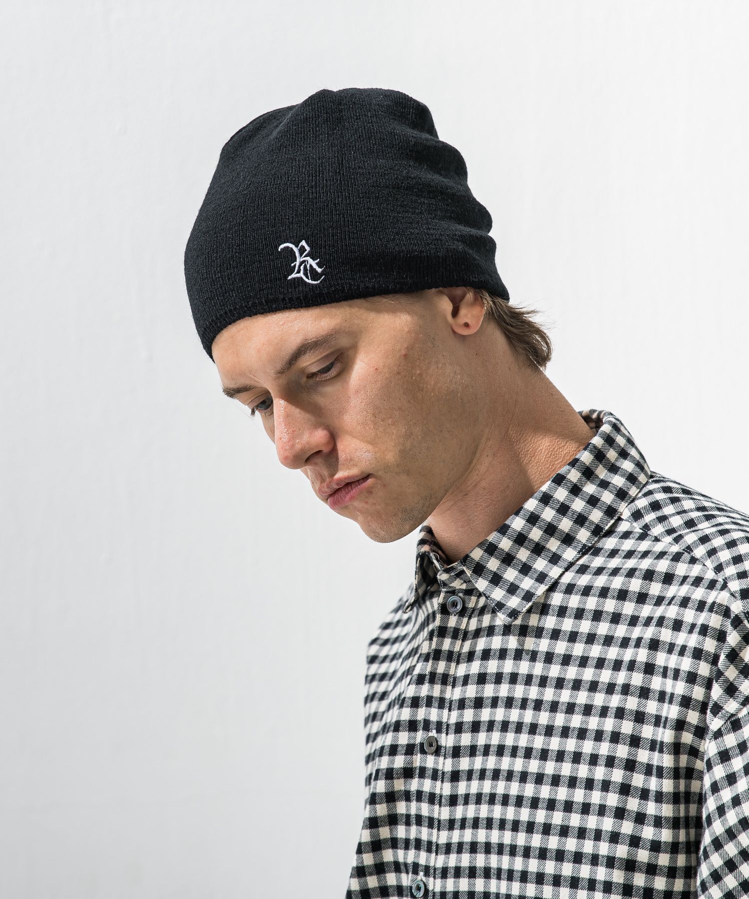WOOL KNIT CAP / RC42-CAP-003 / ウールニットキャップ / ブラックRC (12月上旬入荷予定)