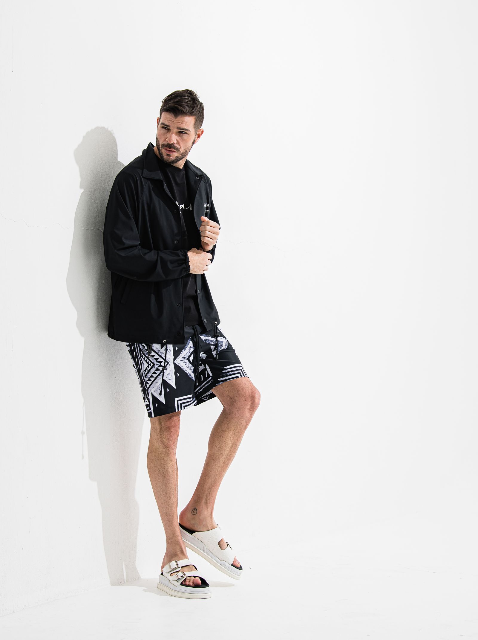 RUSH SHORTS / OR2-HP-002  / ラッシュガードハーフパンツ / ネイティヴブラック (6月中旬入荷予定)
