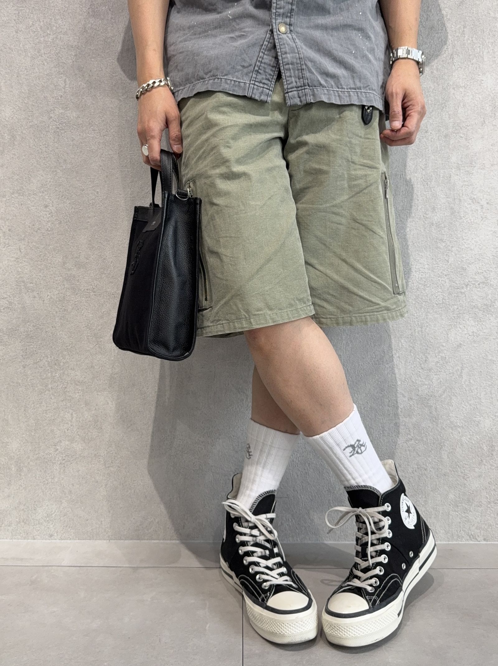 DENIM MINI TOTE BAG / RC41-BAG-001RD / デニムミニトートショルダーバッグ / ブラック