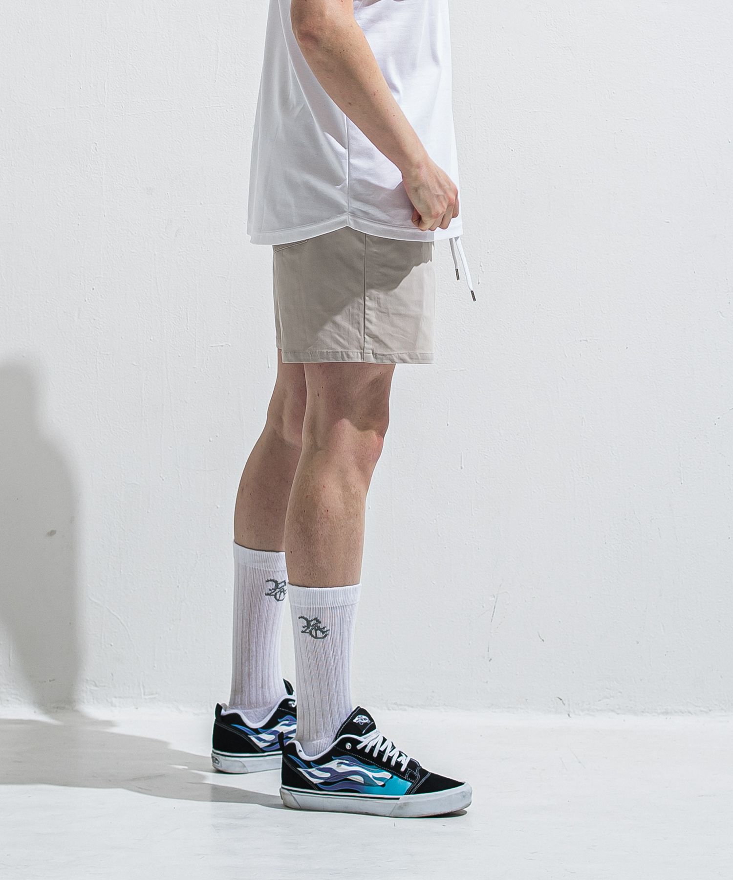 TV NYLON SHORTS / RC40-HP-004 / リラックスナイロンショーツ / グレージュ (6月上旬入荷予定)