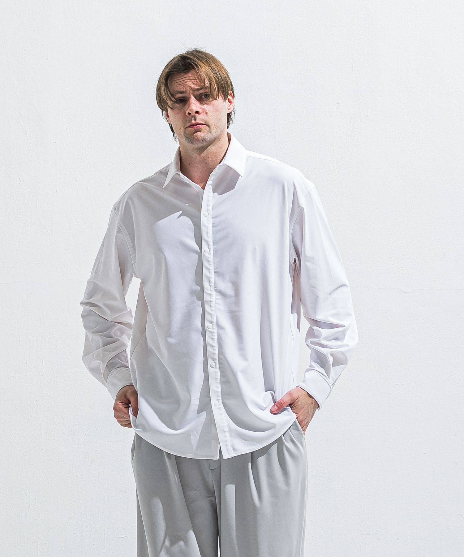 RUSH JACK SHIRTS / RC40-SH-001 / オーバーサイズラッシュガードシャツ / ホワイト (4月中旬入荷予定)