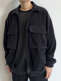 CORDUROY FW JACKET / RC29-JK-005 / コーデュロイジャージブルゾン / ブラック