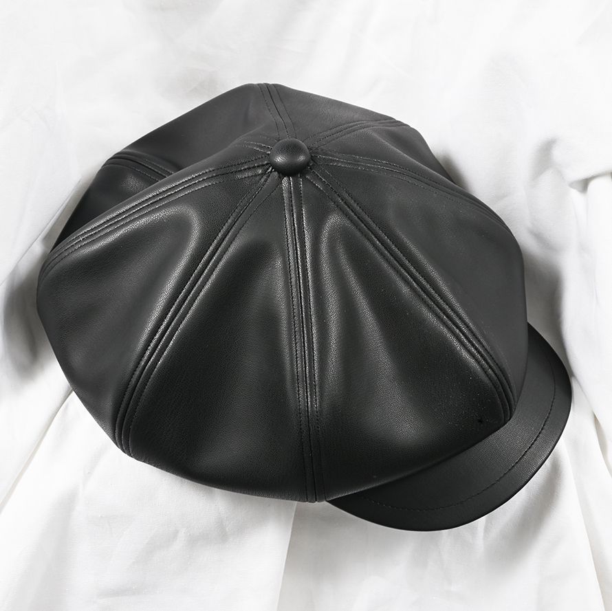 RAY CASQUETTE / RC41-CAP-004 / キャスケット / ブラックレザー (8月下旬入荷予定)
