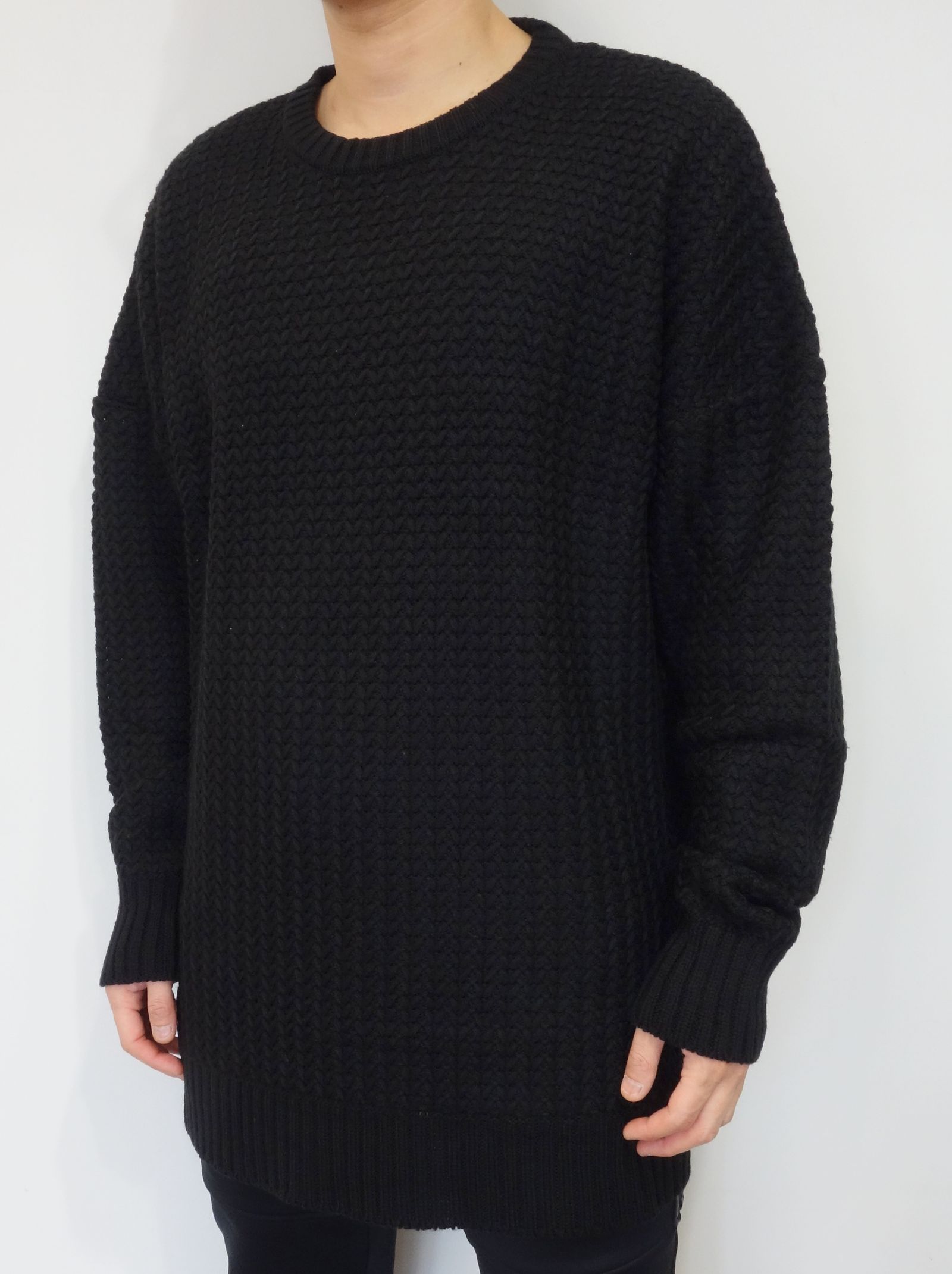 RESOUND CLOTHING - WEAVING STITCH LOOSE SWEATER / RC14-K-002