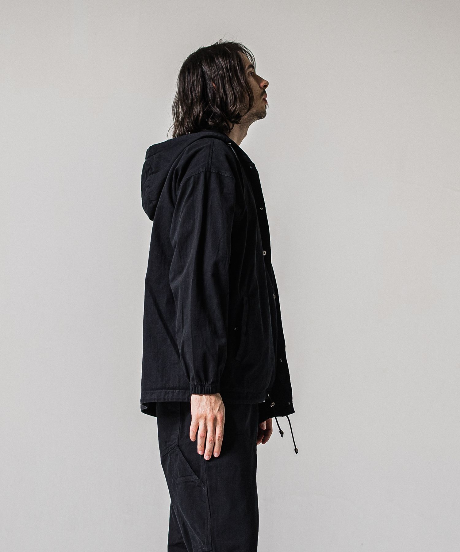 COACH HOODIE / RC39-JK-005 / コーチパーカー / ブラック (2月中旬入荷予定)