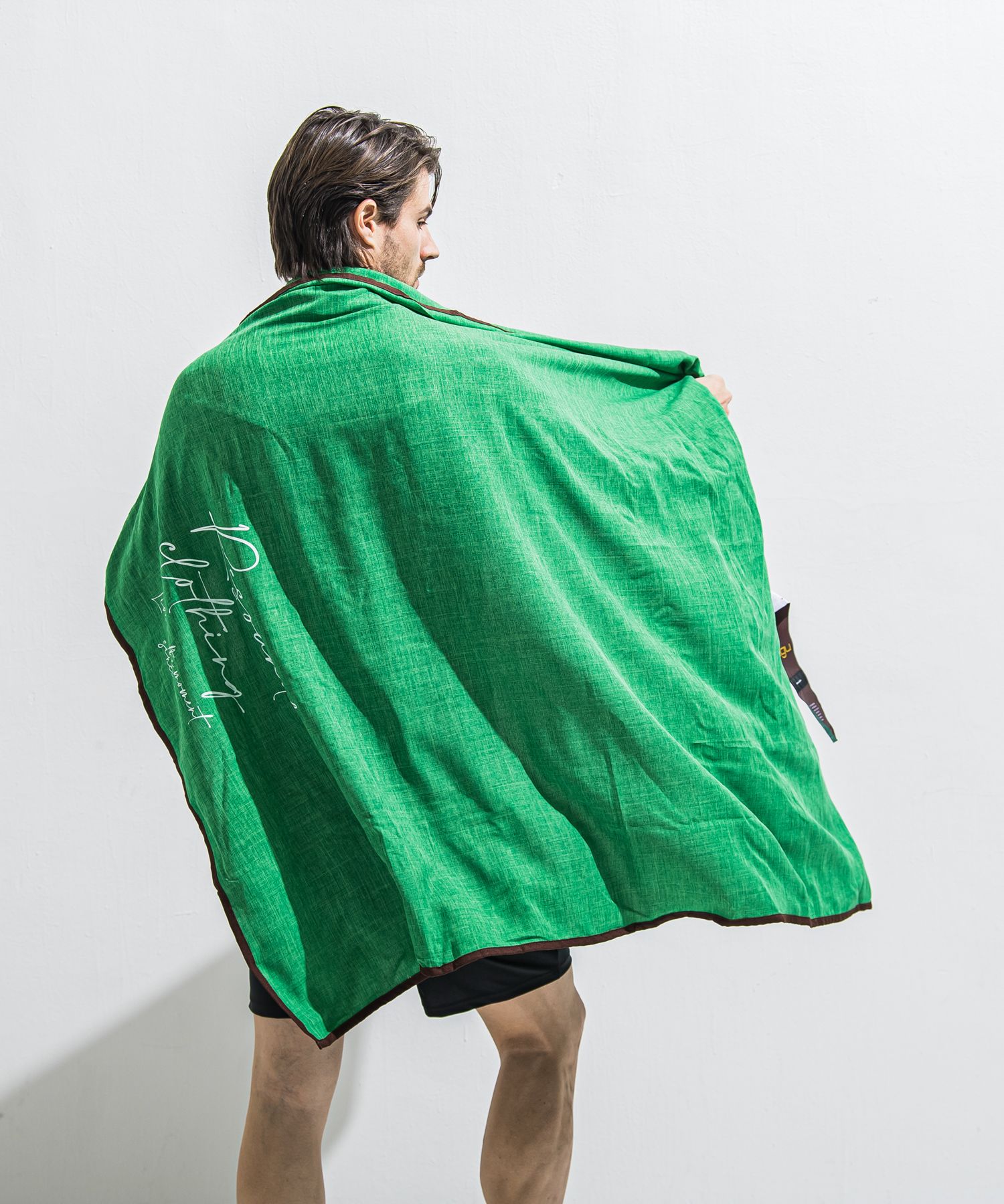 「Lagu×RESOUND」 BLANKET & ECOBAG / RL-BLBAG-1 / ブランケット&ショルダーエコバッグ / グリーン