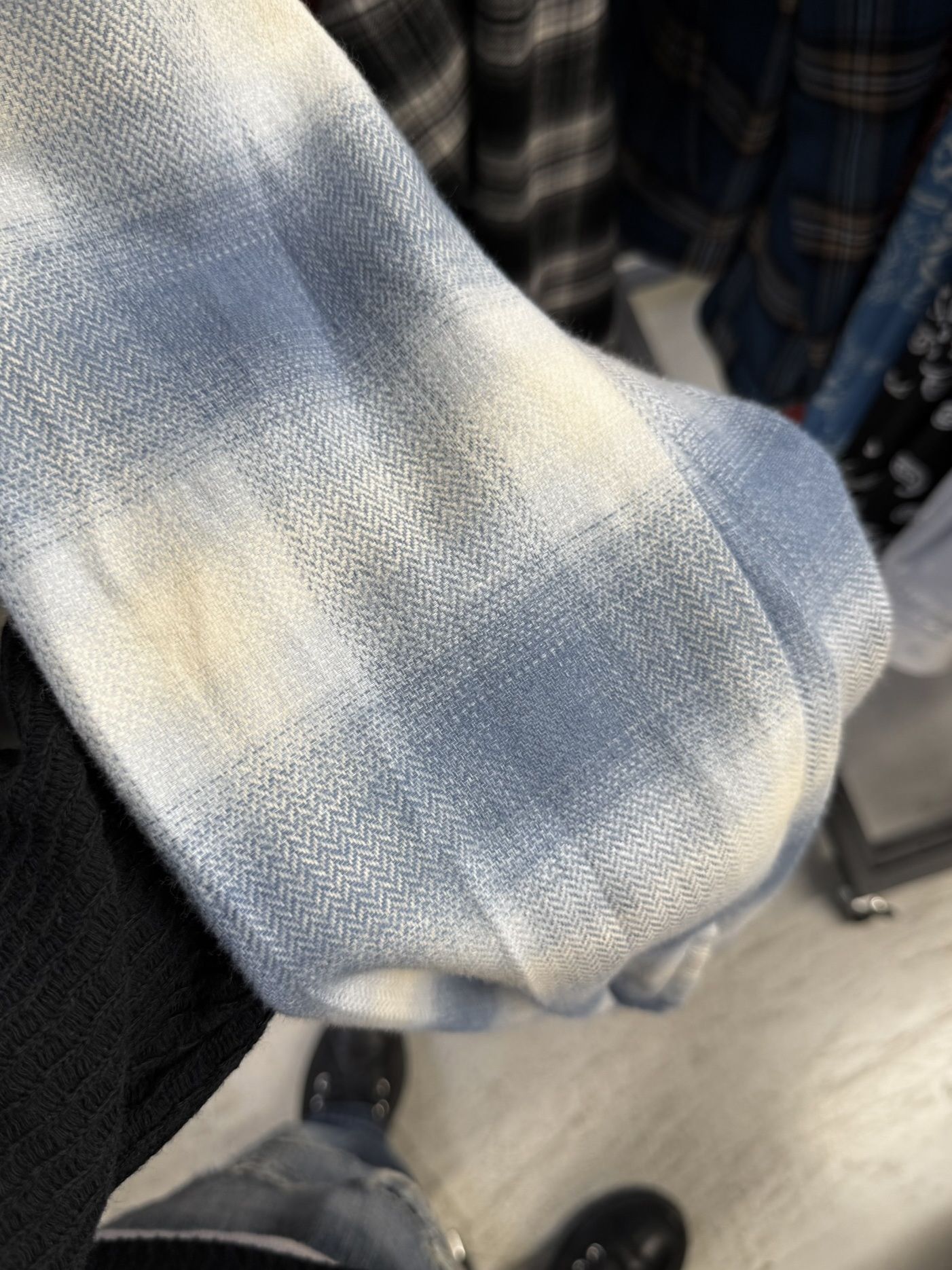 FLANNEL CHECK JK / RC41-JK-006 / フランネルチェックCPOジャケット / サックスブルー (8月下旬入荷予定)