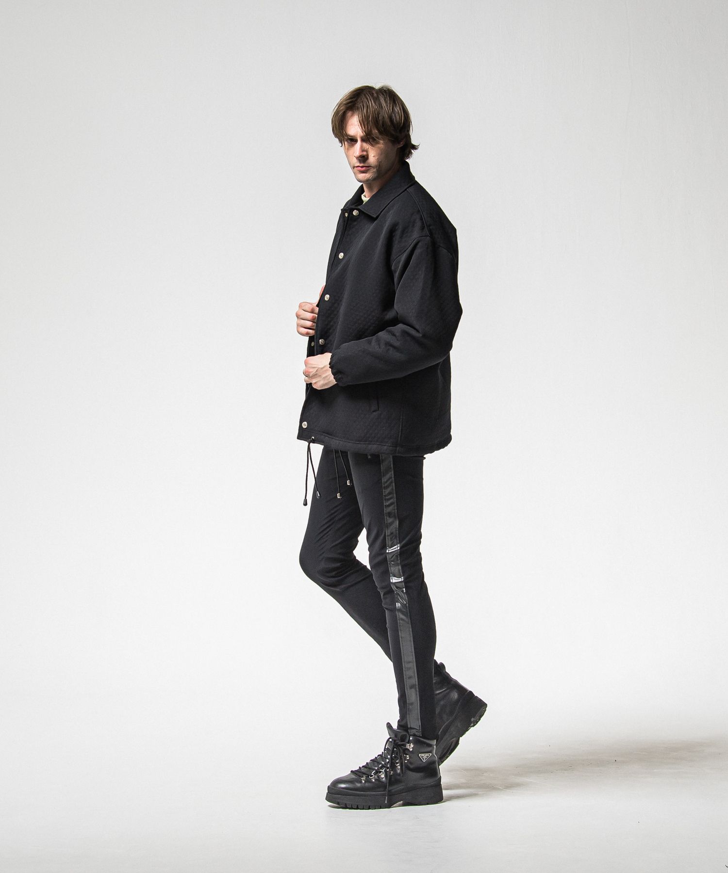 FUR COACH JK / RC38-JK-005 / キルティングファーコーチジャケット / ブラック (11月中旬入荷予定)