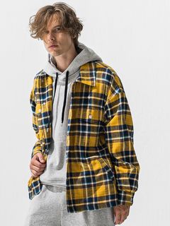 OLD SLABL CHECK JK / RC42-JK-005 / チェックCPOジャケット / イエロー (12月下旬入荷予定)