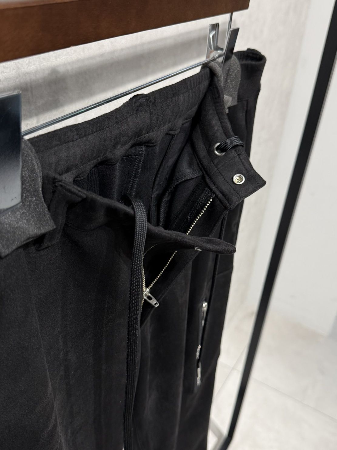 DAVID CARGO PANTS / RC38-ST-040 / スエードワイドカーゴパンツ / ブラック