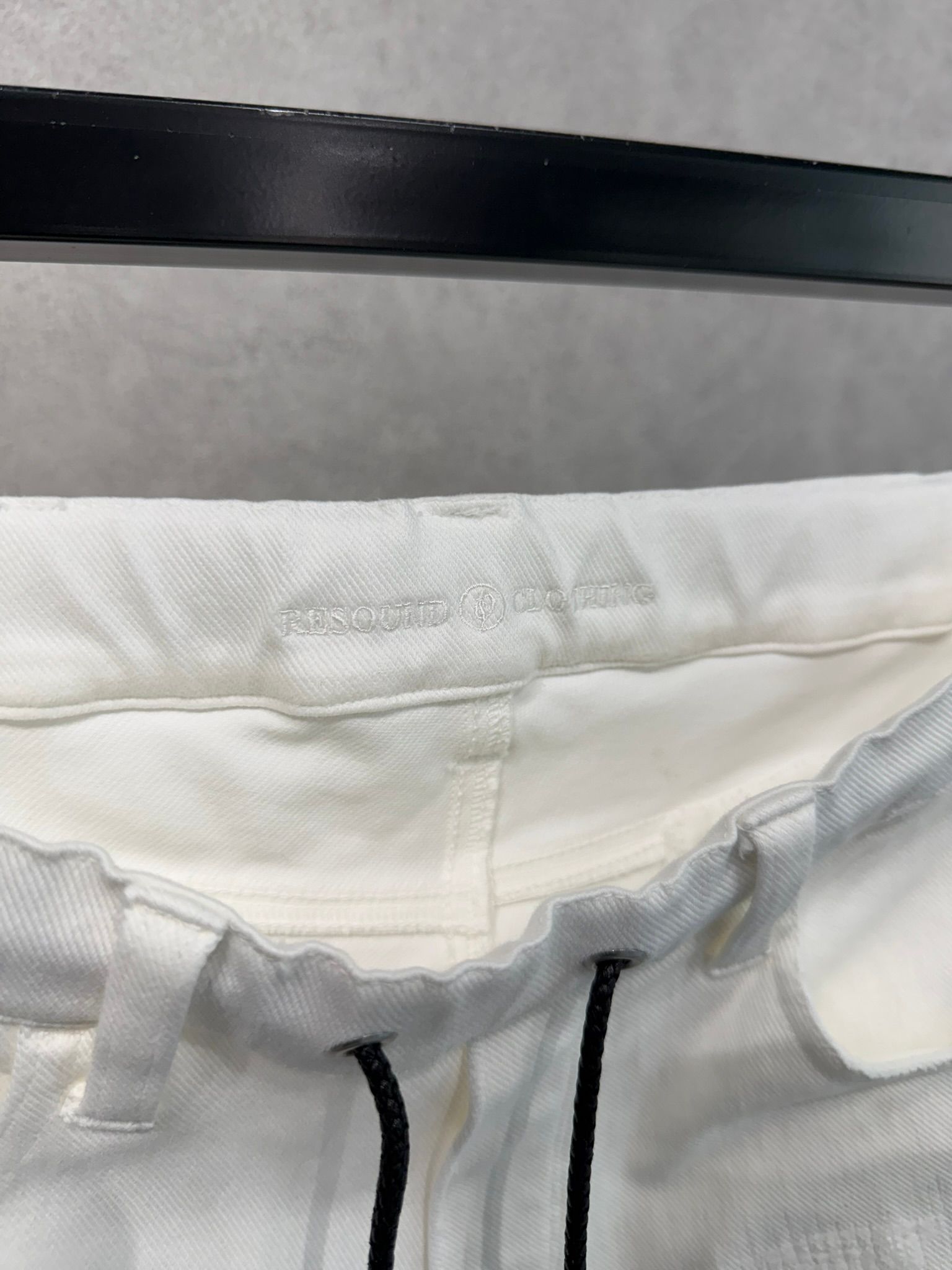 MICK DENIM JERSEY / BASIC-ST-020 / デニムジャージテーパードパンツ / ホワイトリメイク