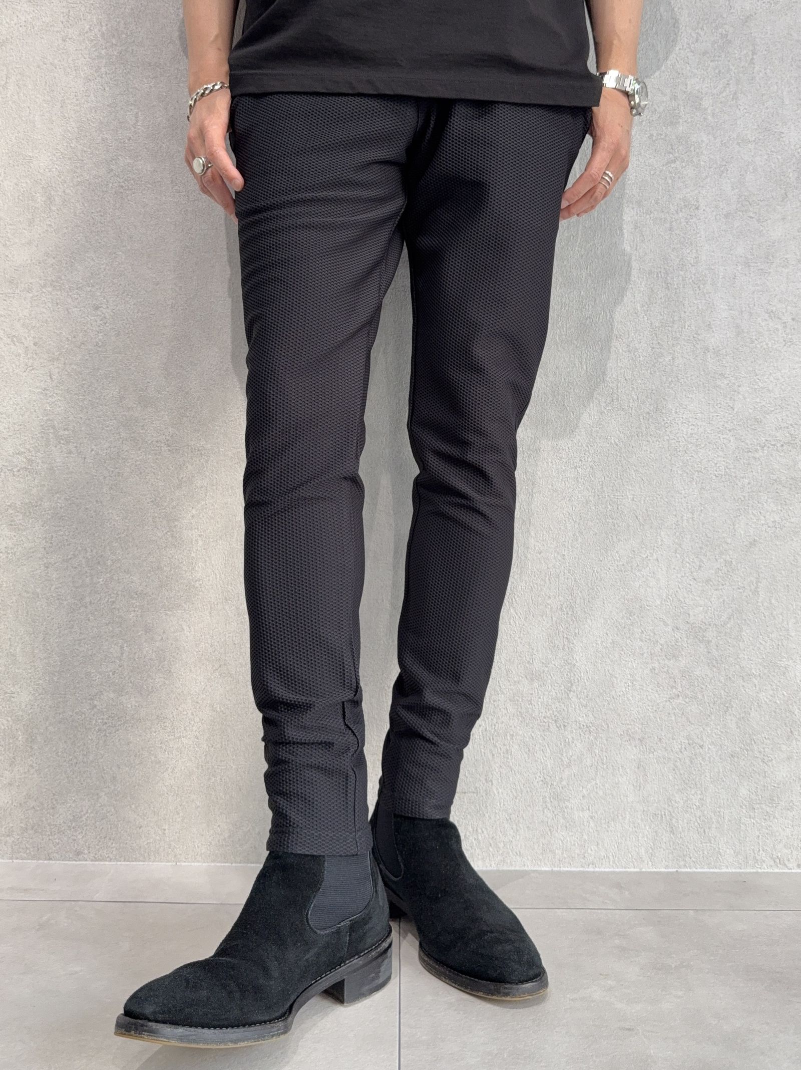 CHRIS EASY TUCK PANTS / RC40-ST-016T / イージータックパンツ / メッシュブラック