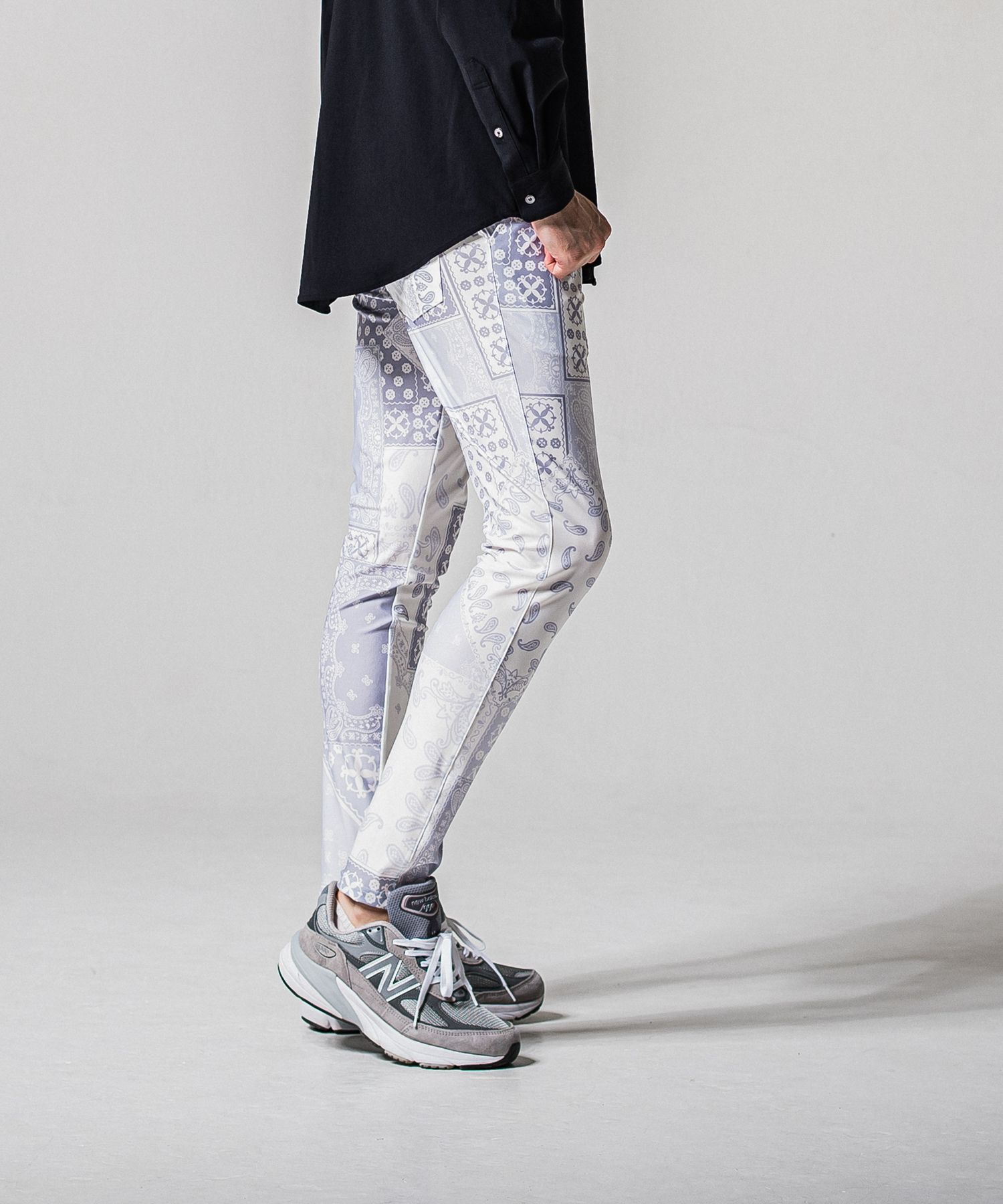 CHRIS EASY TUCK PANTS / RC39-ST-016T / ナイロンイージータックパンツ / バンダナグレー (3月上旬入荷予定)