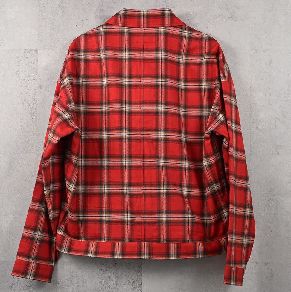 CHECK SHIRT JACKET / RC41-SH-003 / チェックシャツジャケット / レッド (8月下旬入荷予定)