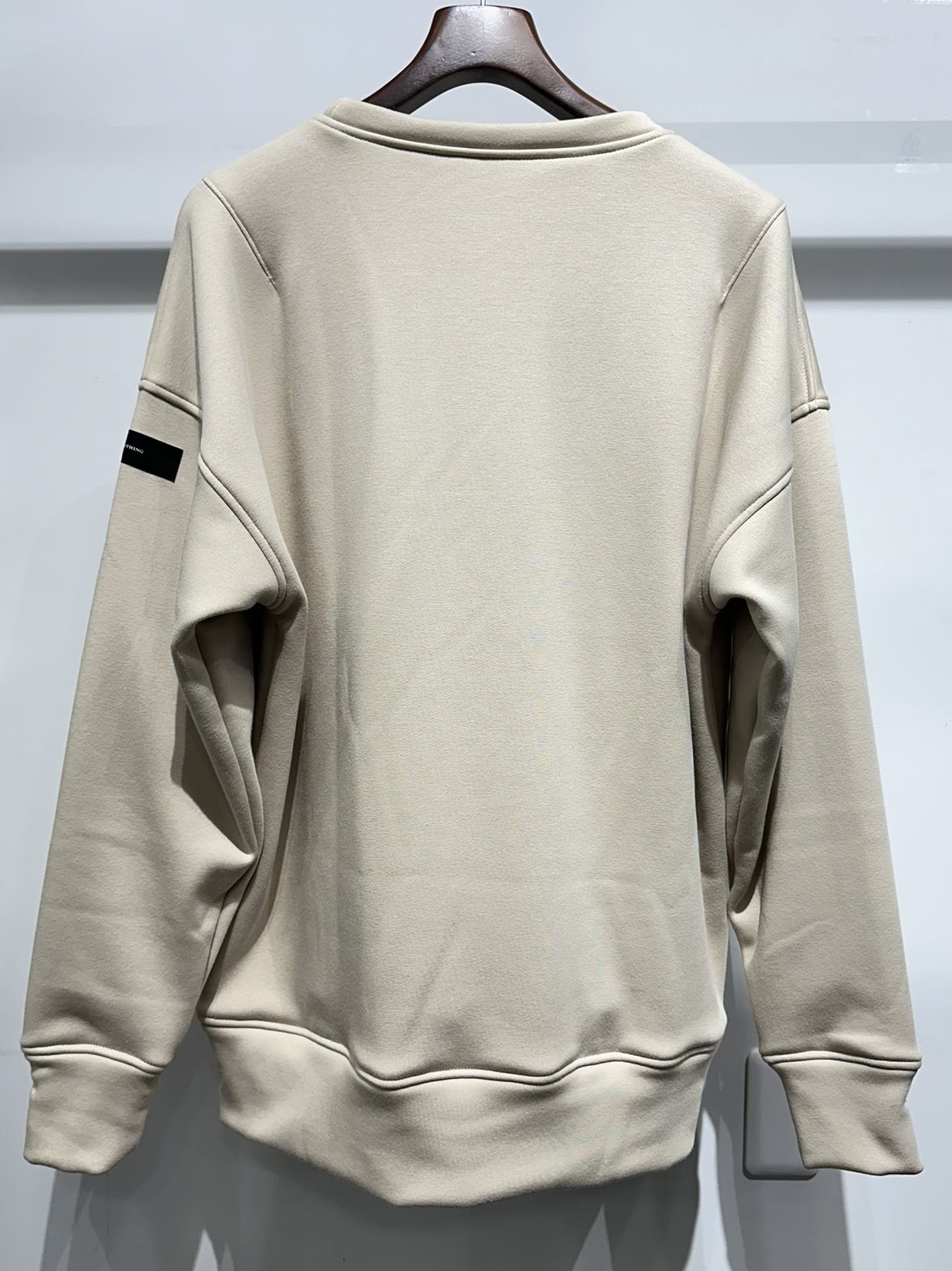 【LUKE別注】 ROGO VELOURS FLEECE DROP TRAINER / RC34-C-010LUKE / 裏起毛ロゴトレーナー / ベージュ