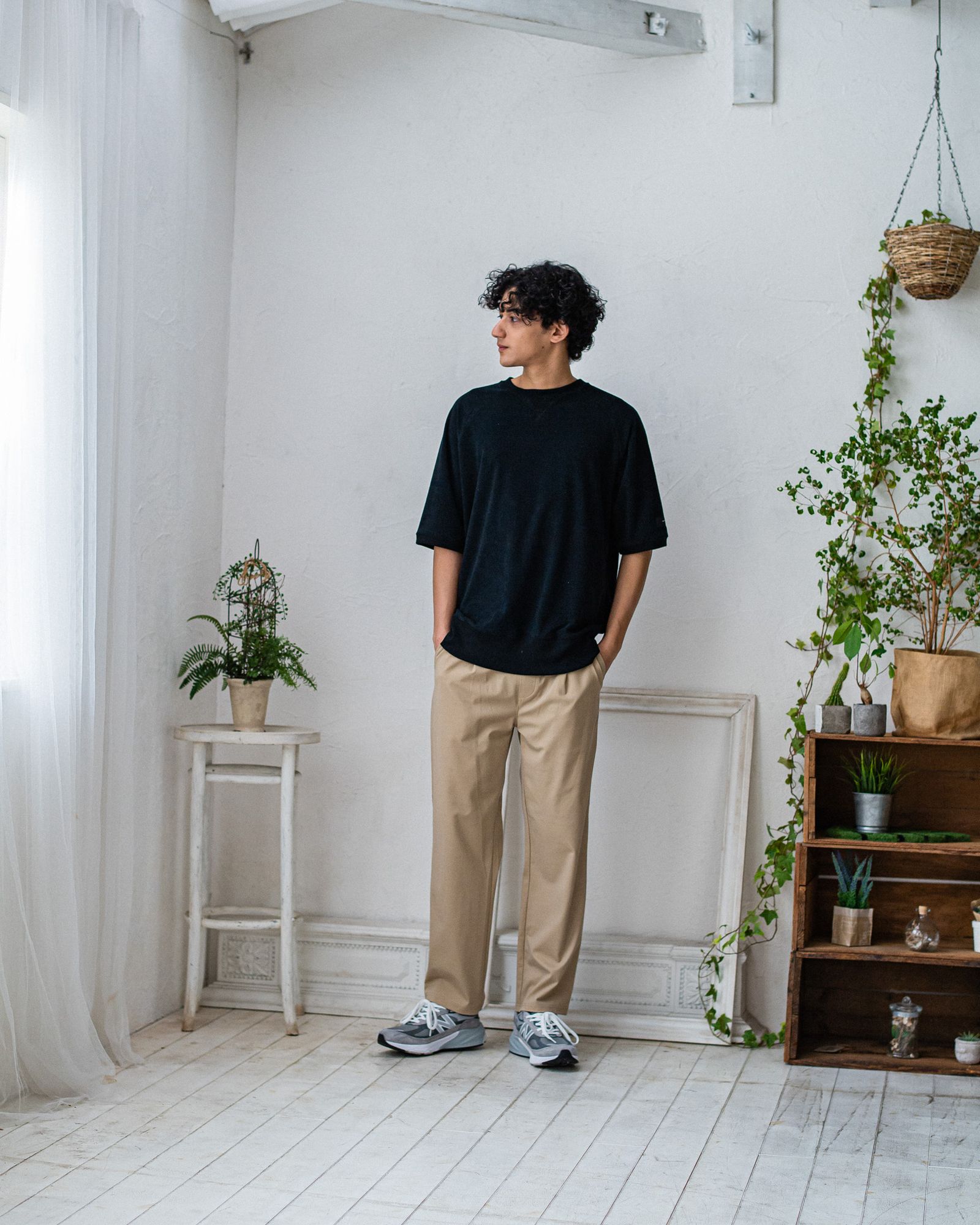 CHRIS EASY WIDE TUCK PANTS / RC32-ST-016WT / ワイドタックパンツ / ベージュ