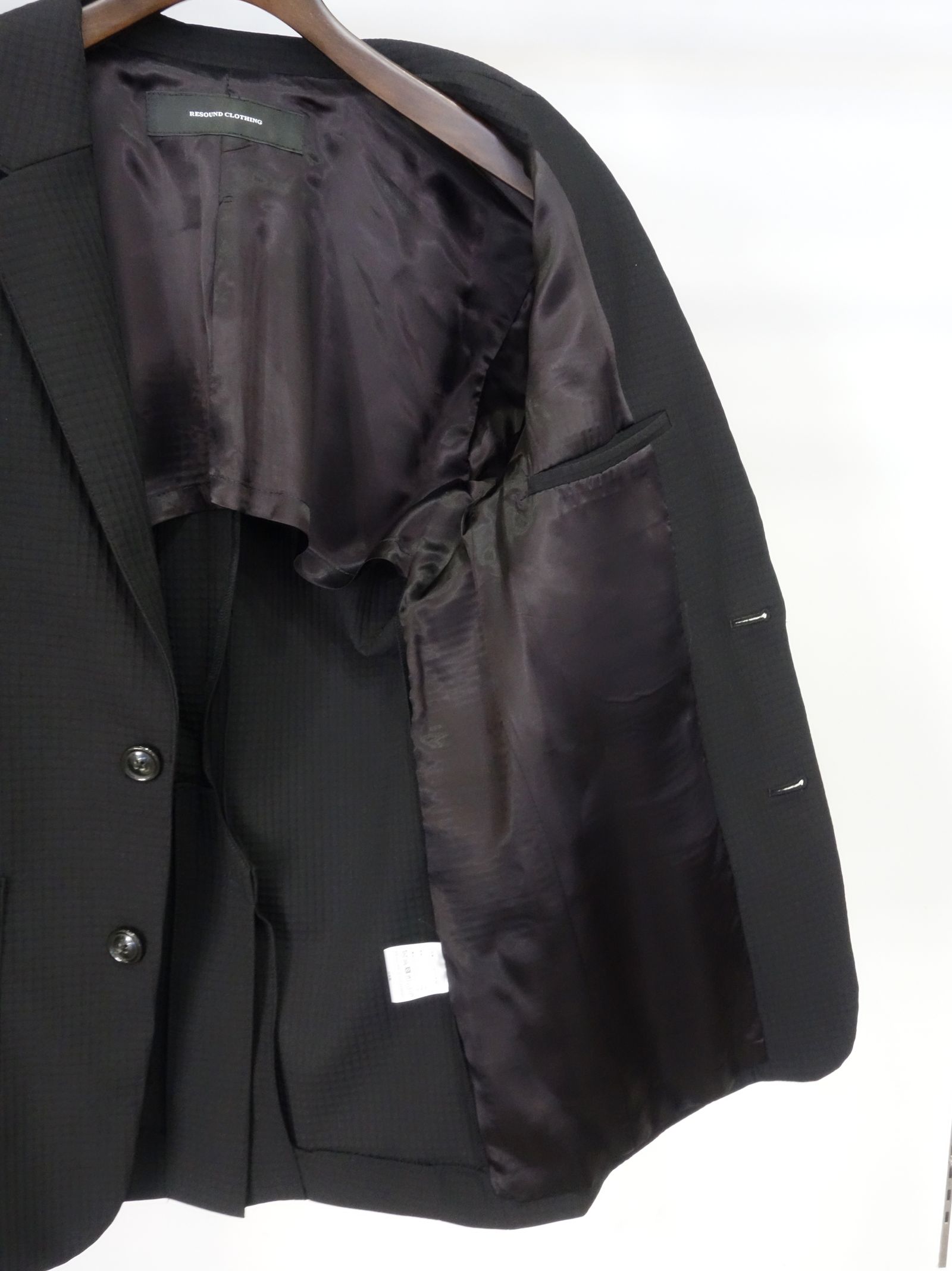 RIP ALBERT JACKET / RC25-JK-002 / リップルテーラードジャケット / ブラック